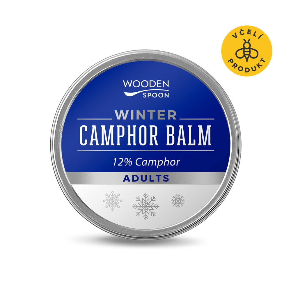 Wooden Spoon Zimní balzám s kafrem 12% BIO (60 ml) – expirace 12/2025 – s hřejivým efektem Wooden Spoon Zimní balzám s kafrem 12% BIO (60 ml) - expirace 12/2025 - s hřejivým efektem