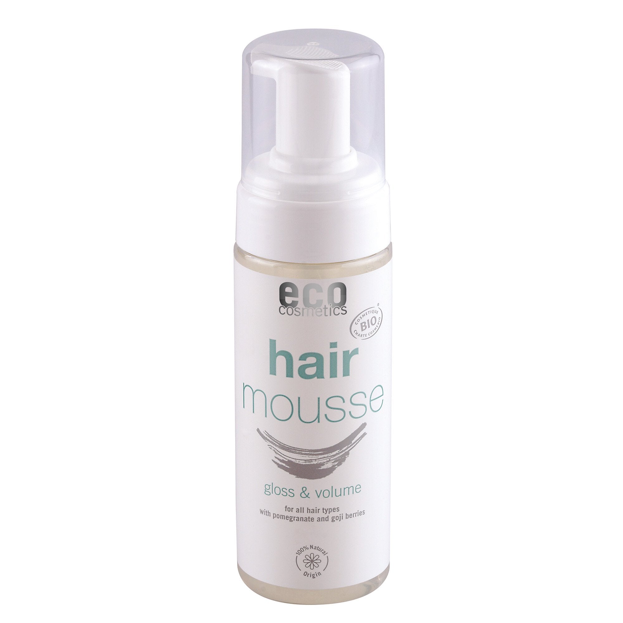 Eco Cosmetics Tužicí pěna na vlasy BIO (150 ml) – s goji a granátovým jablkem Eco Cosmetics Tužicí pěna na vlasy BIO (150 ml) - s goji a granátovým jablkem