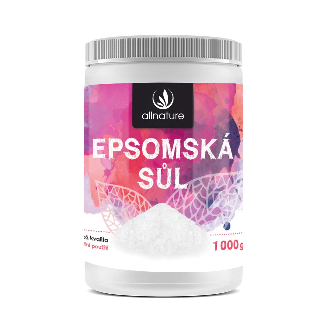 Allnature Epsomská sůl – 1 kg – univerzální pomocník Allnature Epsomská sůl - 1 kg - univerzální pomocník