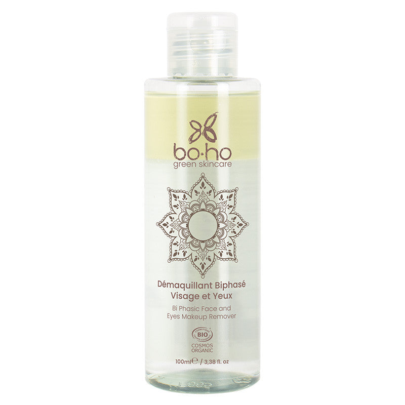 Boho Green Make-up Dvoufázový odličovač očí i tváře BIO (100 ml) – pro šetrné odlíčení Boho Green Make-up Dvoufázový odličovač očí i tváře BIO (100 ml) - pro šetrné odlíčení