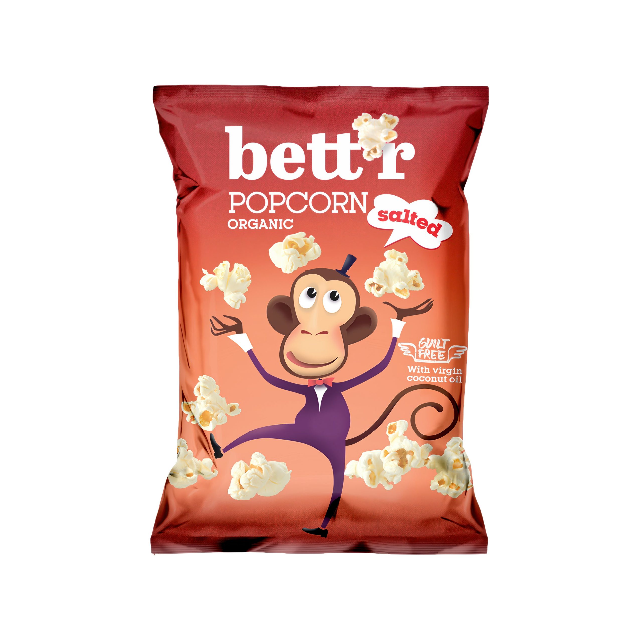 Popcorn s mořskou solí 60 g BIO BETT´R Popcorn s mořskou solí 60 g BIO BETT´R