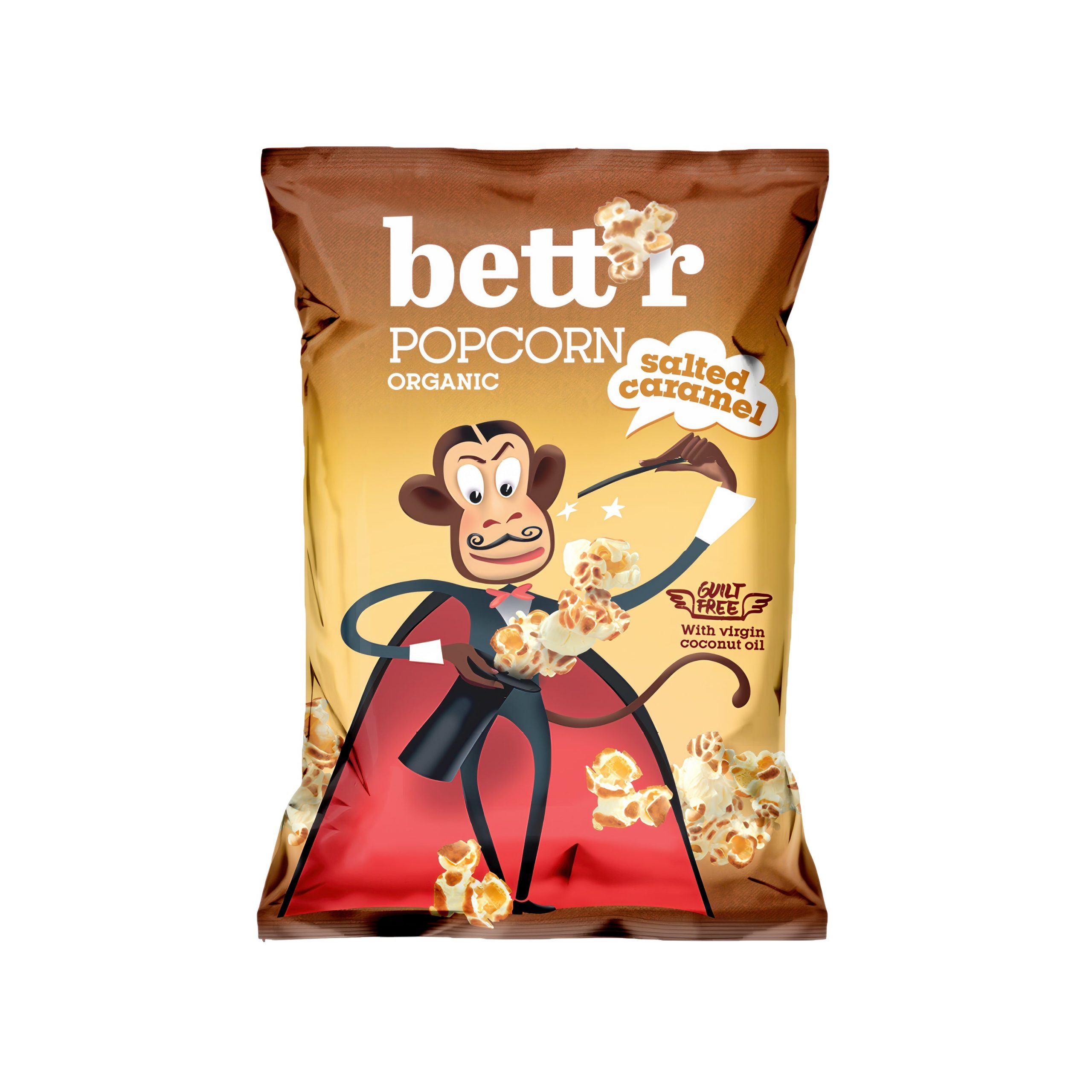 Popcorn slaný karamel 60 g BIO BETT´R Popcorn slaný karamel 60 g BIO BETT´R