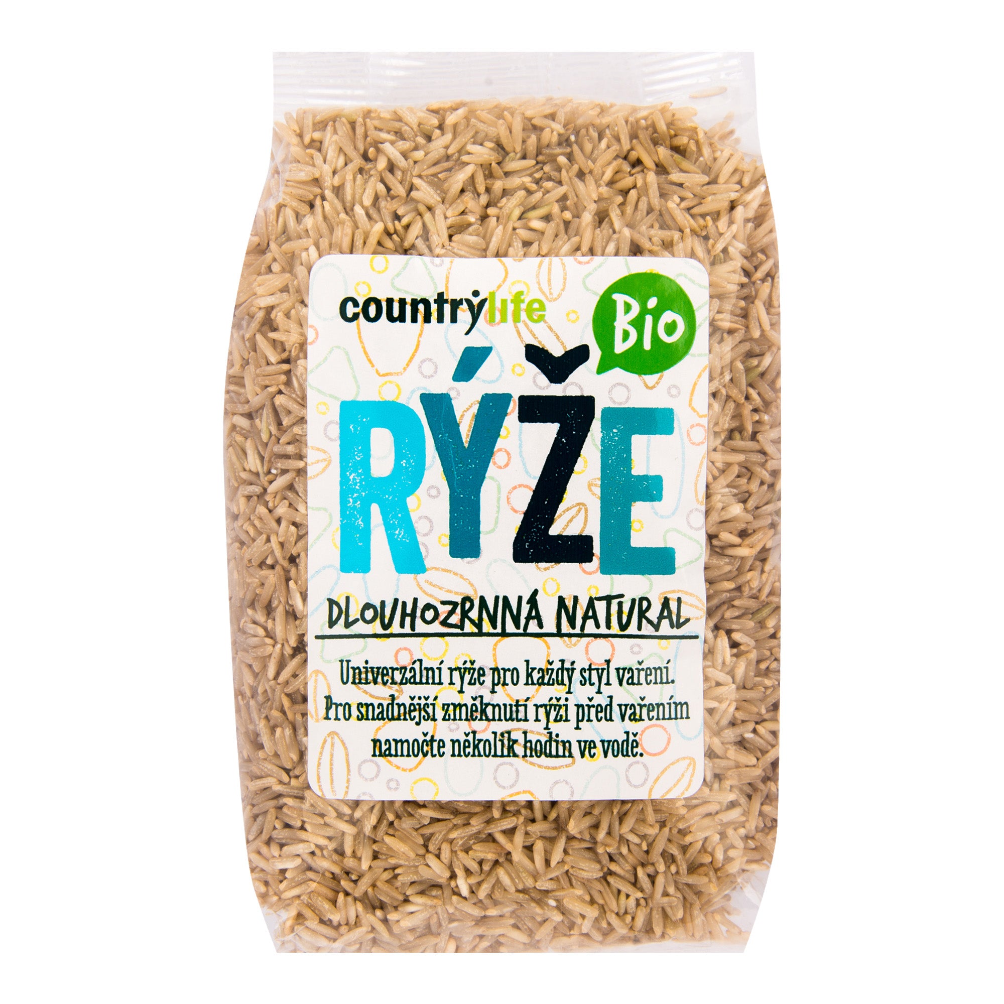 Rýže dlouhozrnná natural 500 g BIO   COUNTRY LIFE Rýže dlouhozrnná natural 500 g BIO   COUNTRY LIFE