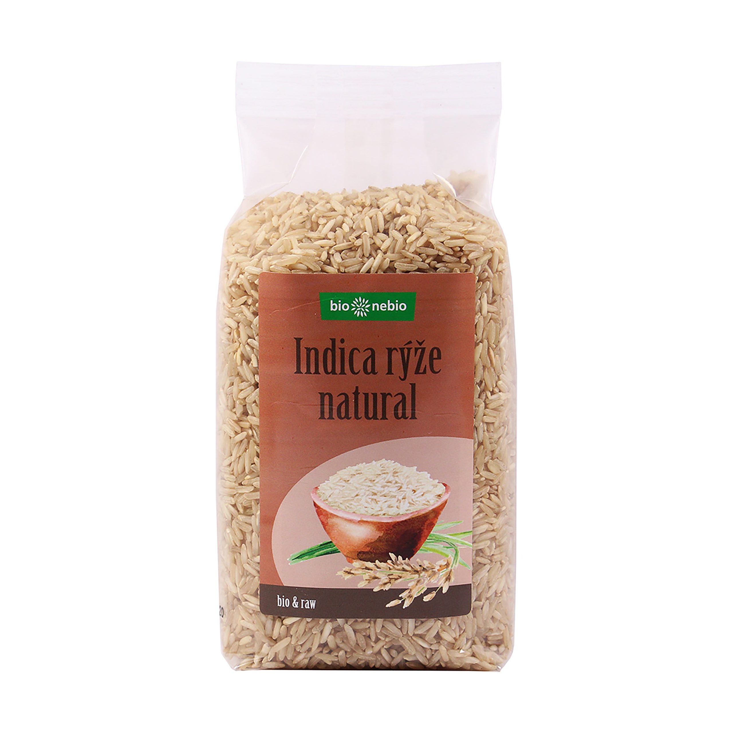 Rýže dlouhozrnná indica natural 500 g BIO   BIO NEBIO Rýže dlouhozrnná indica natural 500 g BIO   BIO NEBIO