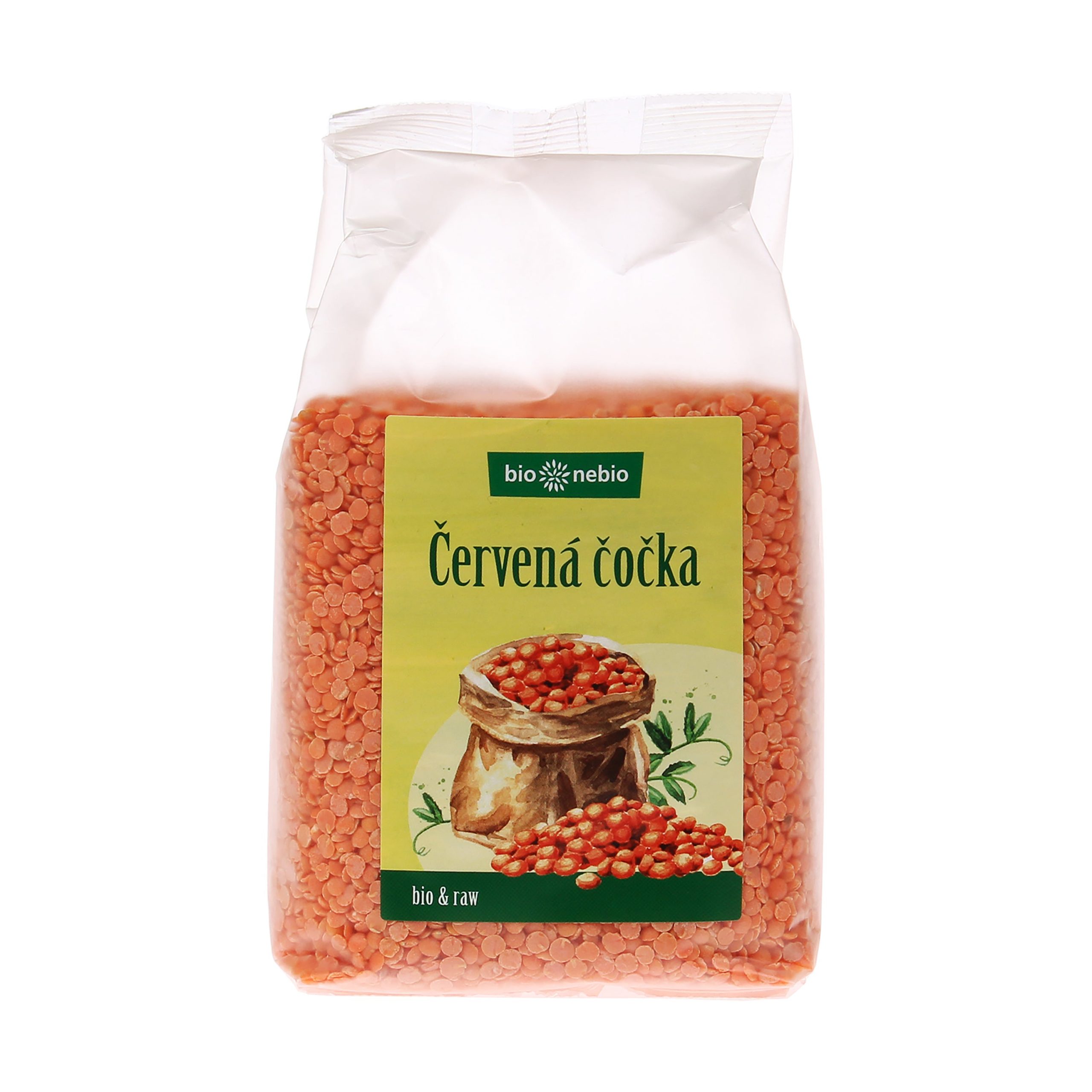 Čočka červená půlená 500 g BIO   BIO NEBIO Čočka červená půlená 500 g BIO   BIO NEBIO