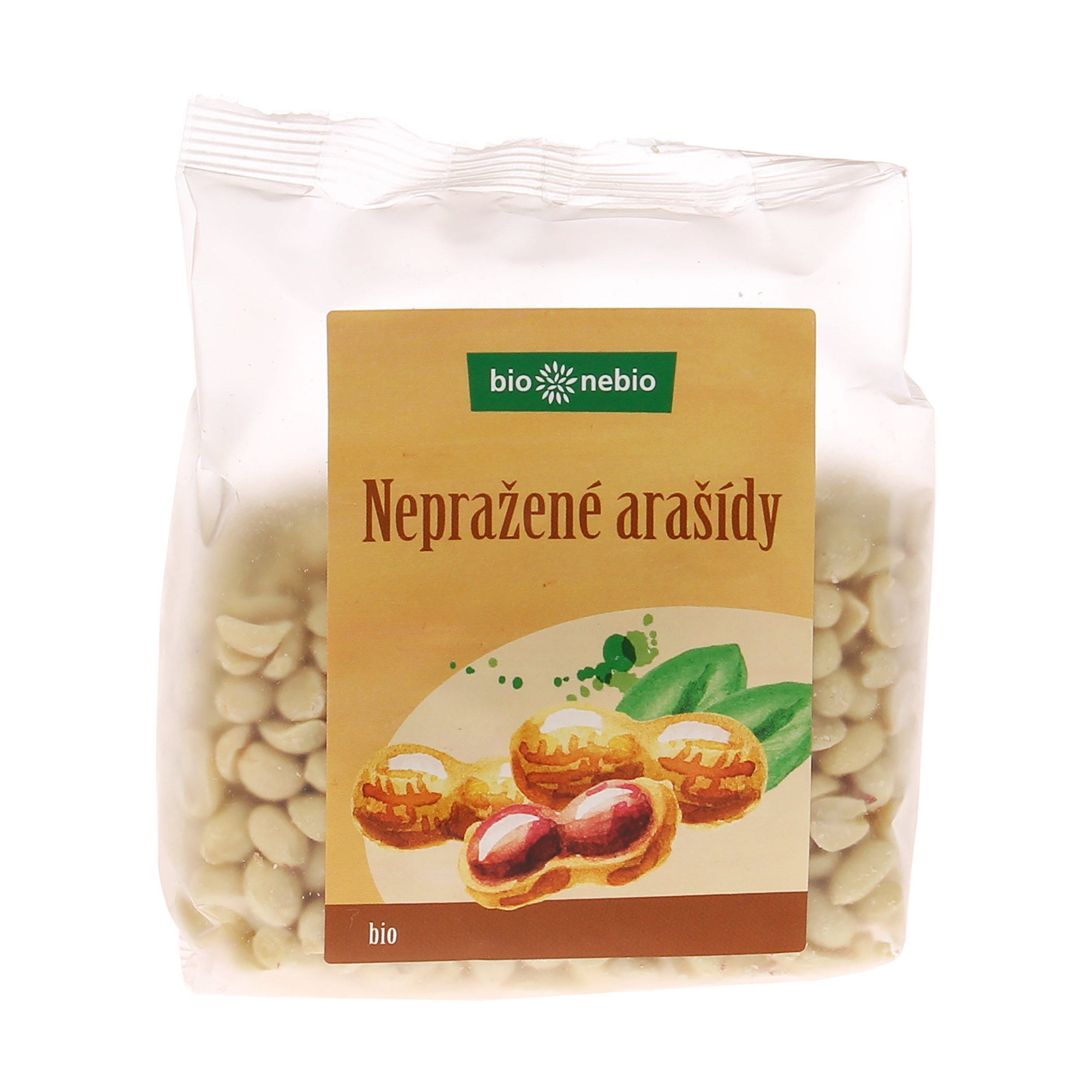 Arašídy loupané nepražené 200 g BIO   BIO NEBIO Arašídy loupané nepražené 200 g BIO   BIO NEBIO