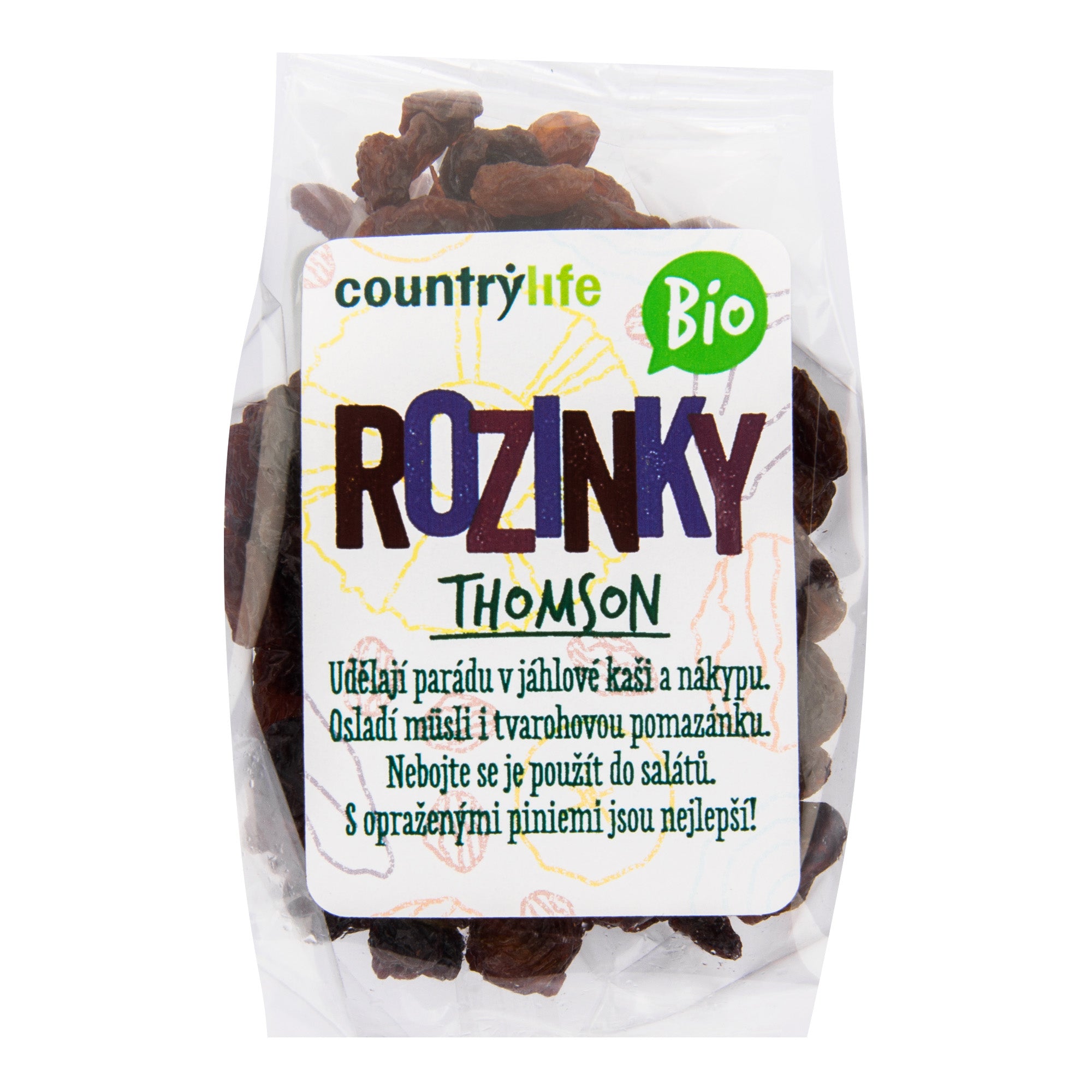 Rozinky Thompson 200 g BIO COUNTRY LIFE Rozinky Thompson 200 g BIO COUNTRY LIFE