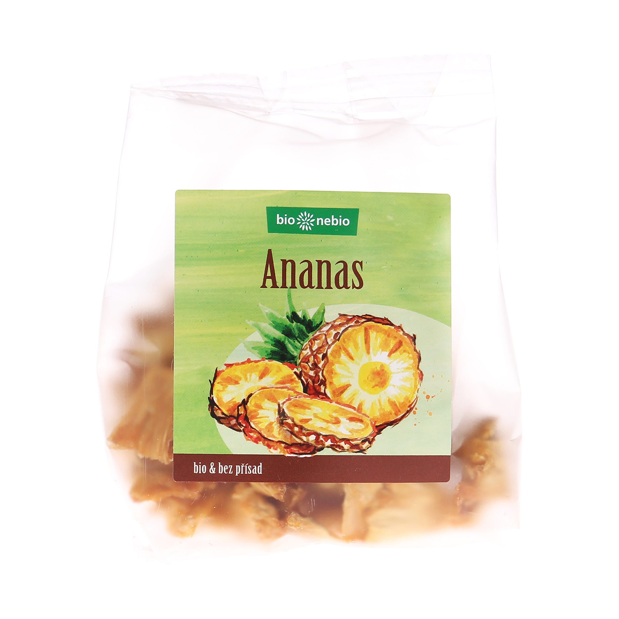 Ananas sušený kousky 80 g BIO BIO NEBIO Ananas sušený kousky 80 g BIO BIO NEBIO