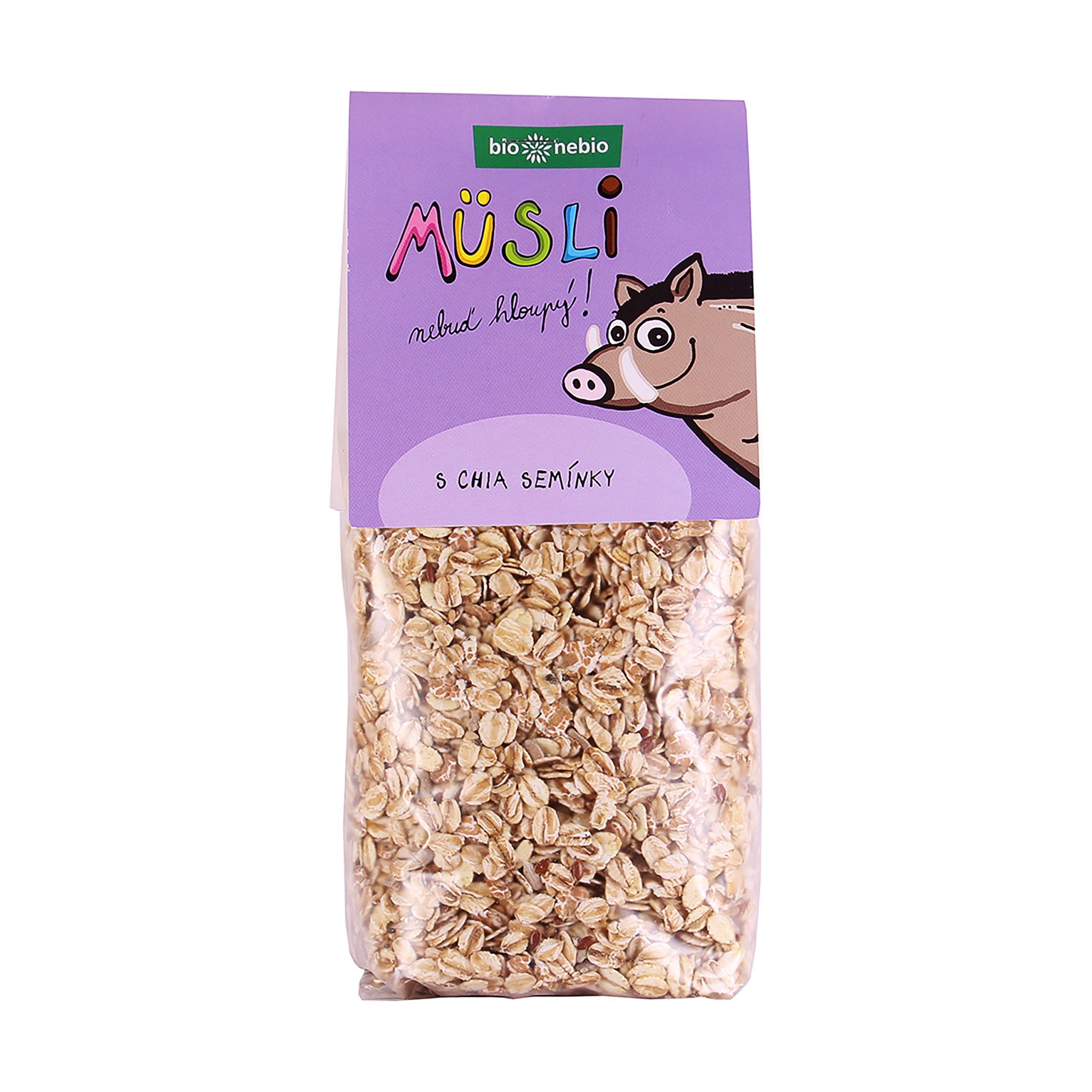 Müsli Nebuď hloupý! S chia semínky 350 g BIO   BIO NEBIO