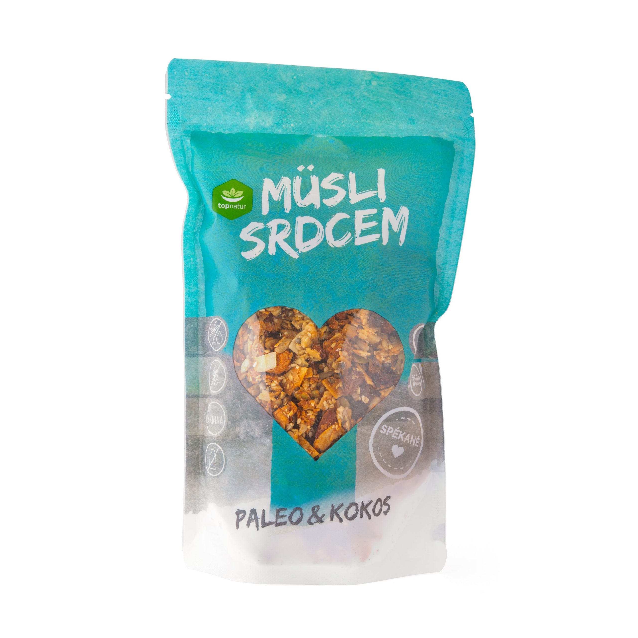 Müsli srdcem paleo & kokos 350 g TOPNATUR Müsli srdcem paleo & kokos 350 g TOPNATUR