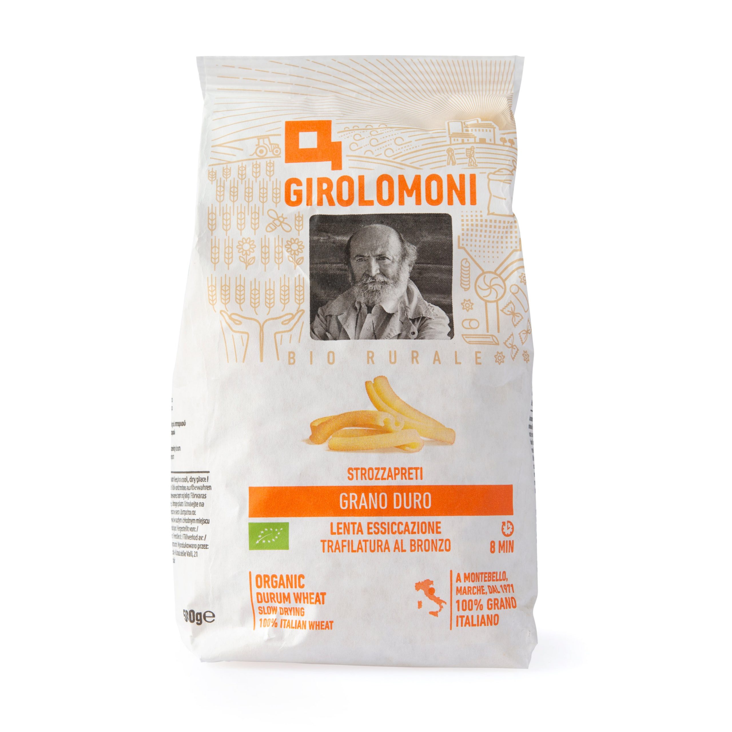 Těstoviny strozzapreti semolinové 500 g BIO GIROLOMONI Těstoviny strozzapreti semolinové 500 g BIO GIROLOMONI