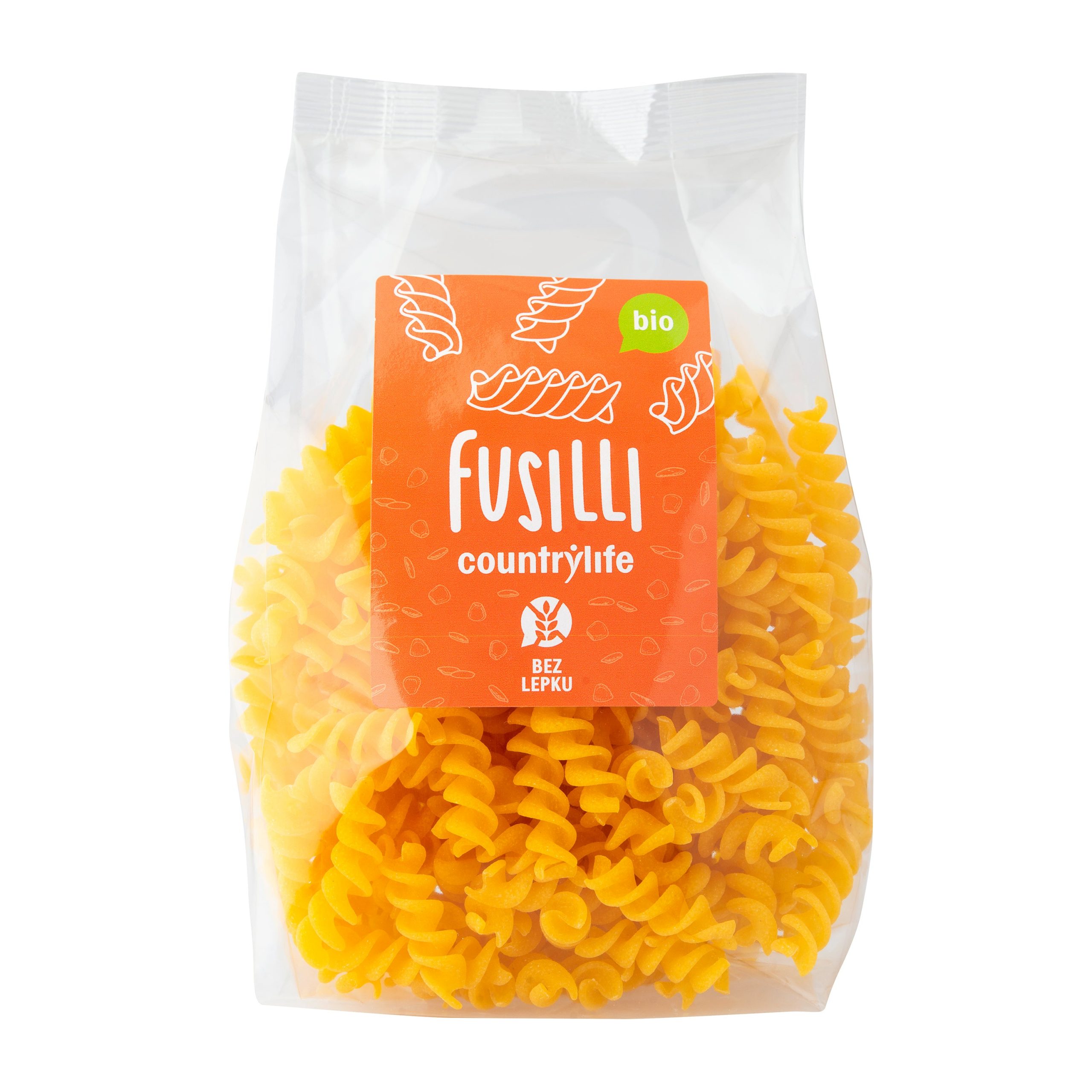 Těstoviny fusilli kukuřično-rýžové 300 g BIO   COUNTRY LIFE Těstoviny fusilli kukuřično-rýžové 300 g BIO   COUNTRY LIFE