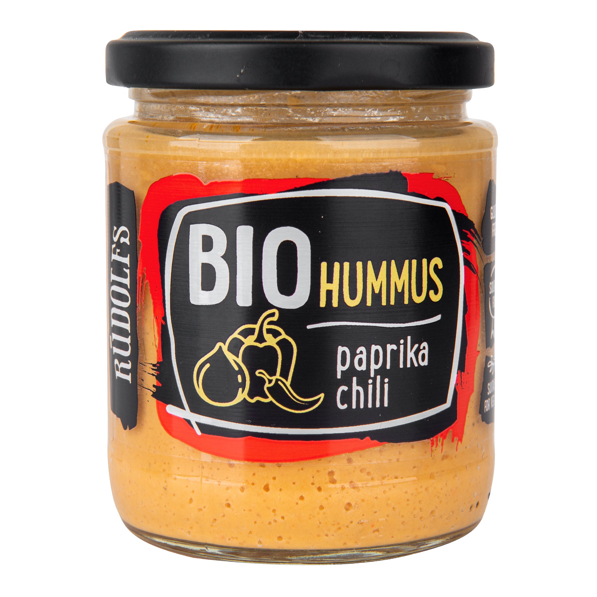 Hummus- pomazánka cizrnová s paprikou a chilli 230 g BIO RUDOLFS Hummus- pomazánka cizrnová s paprikou a chilli 230 g BIO RUDOLFS
