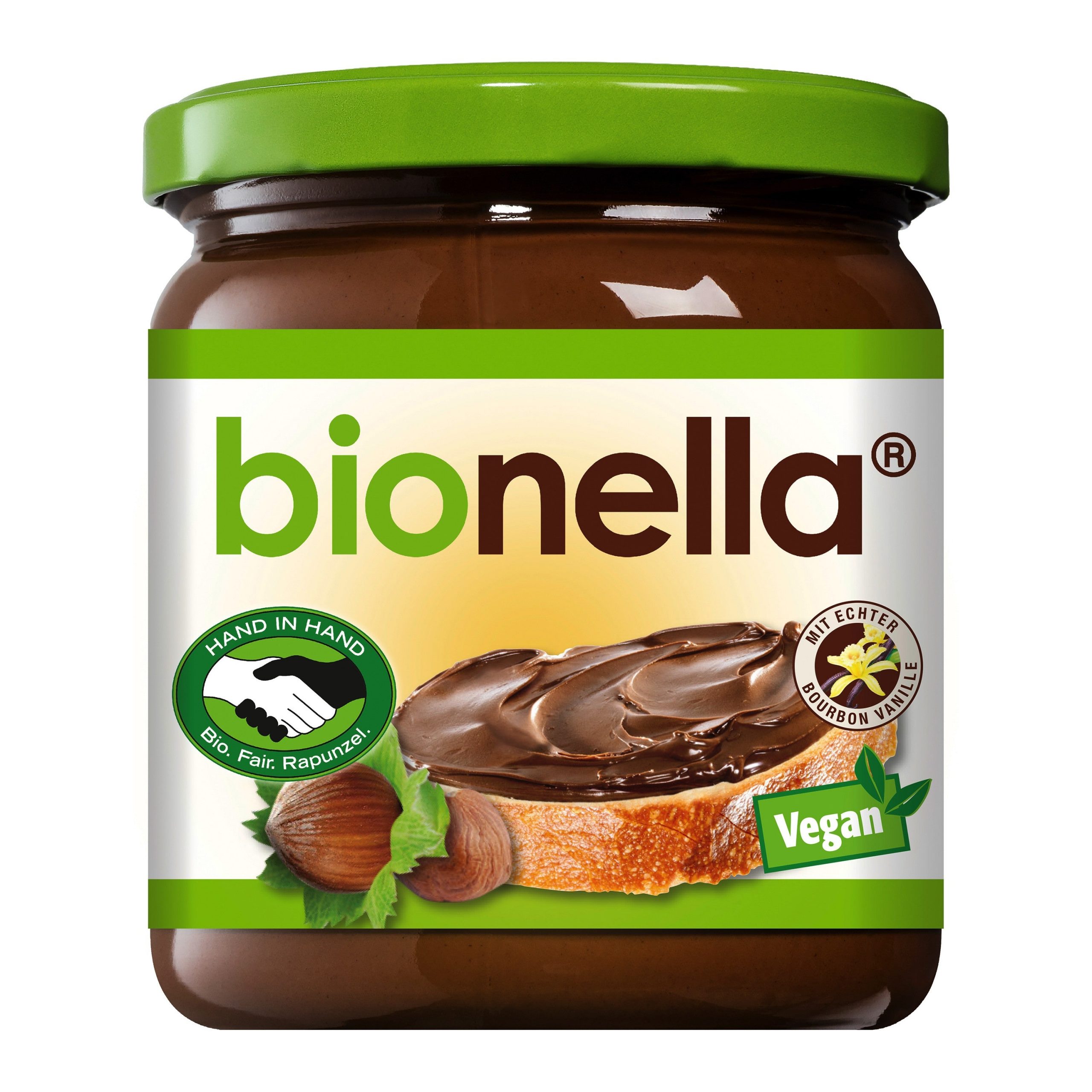 Pomazánka nugátová Bionella vegan 400 g BIO   RAPUNZEL Pomazánka nugátová Bionella vegan 400 g BIO   RAPUNZEL
