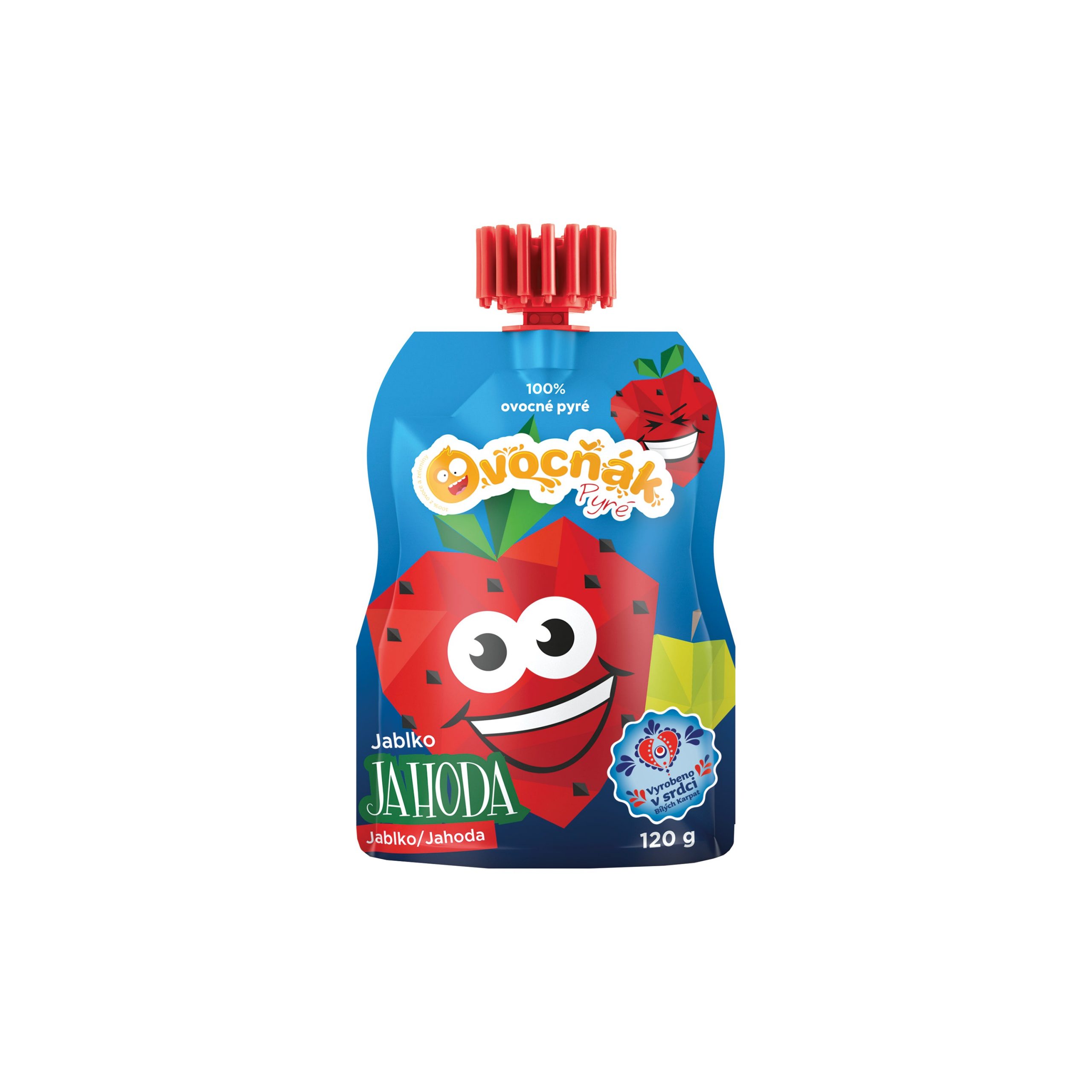 Kapsička jablko-jahoda 120 g   OVOCŇÁK Kapsička jablko-jahoda 120 g   OVOCŇÁK