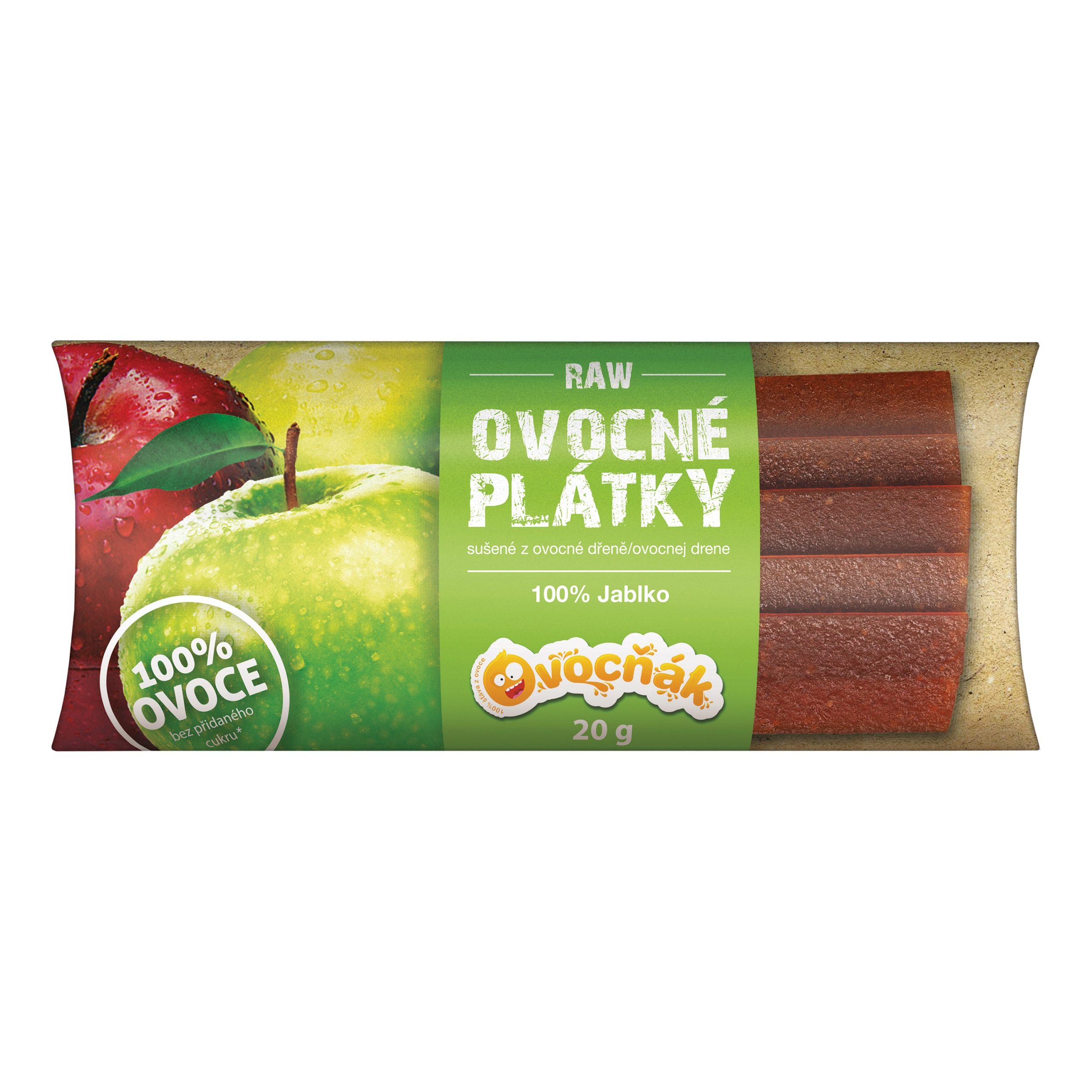 Plátky ovocné jablko 100 % 20 g OVOCŇÁK Plátky ovocné jablko 100 % 20 g OVOCŇÁK