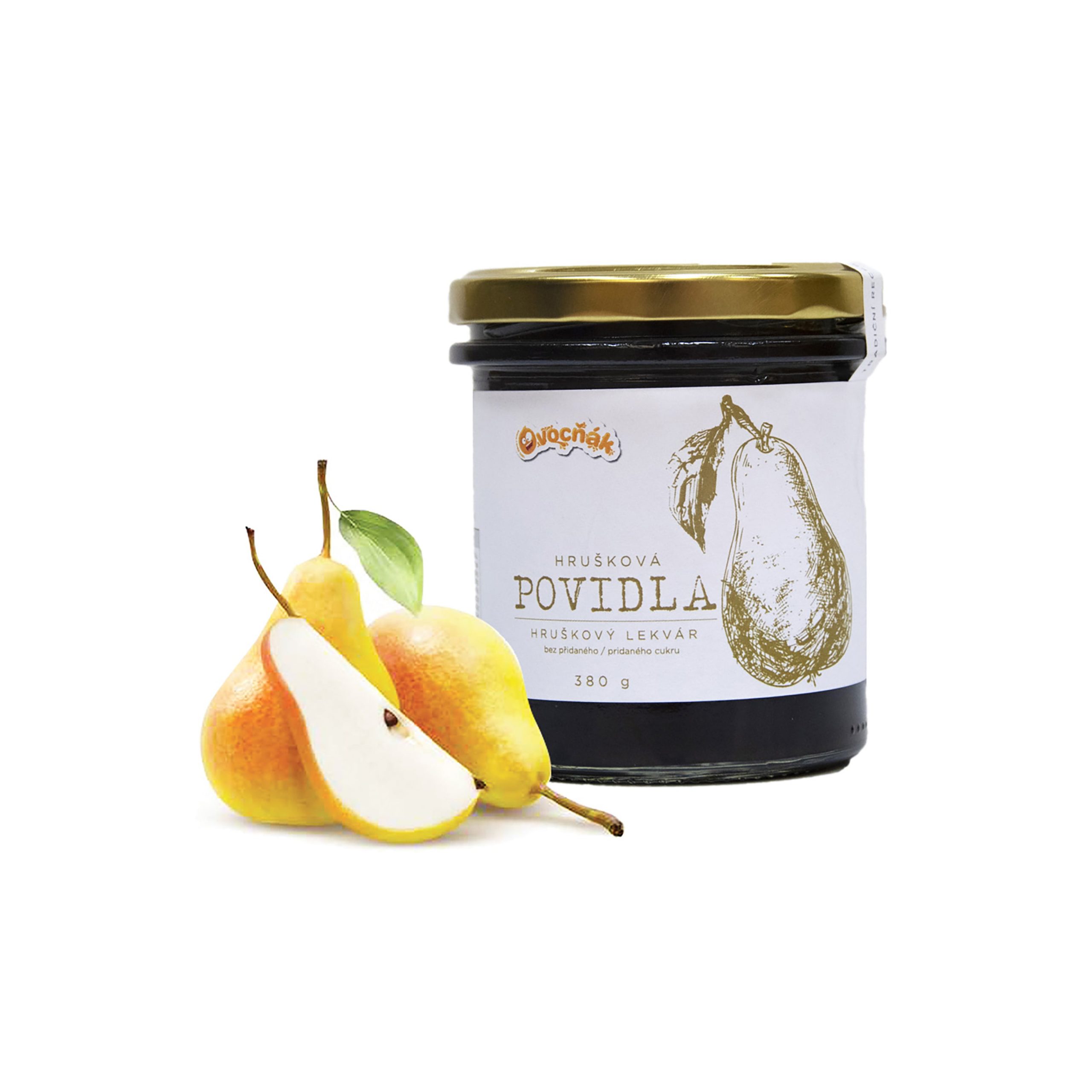 Povidla hrušková neslazená 380 g   OVOCŇÁK Povidla hrušková neslazená 380 g   OVOCŇÁK