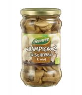 Žampióny krájené ve slaném nálevu 280 g BIO   DENNREE