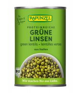 Čočka zelená sterilovaná 400 g BIO   RAPUNZEL