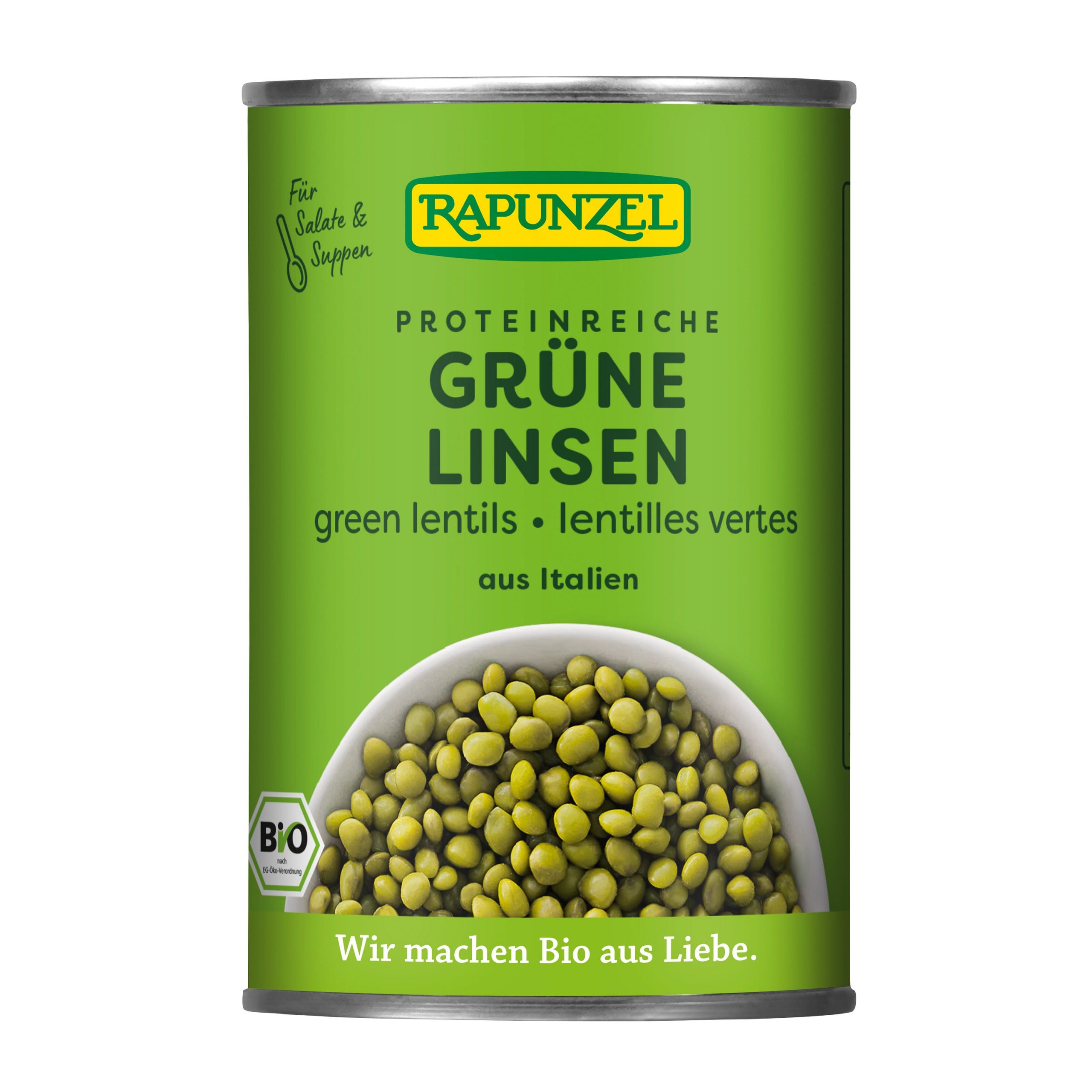 Čočka zelená sterilovaná 400 g BIO   RAPUNZEL Čočka zelená sterilovaná 400 g BIO   RAPUNZEL