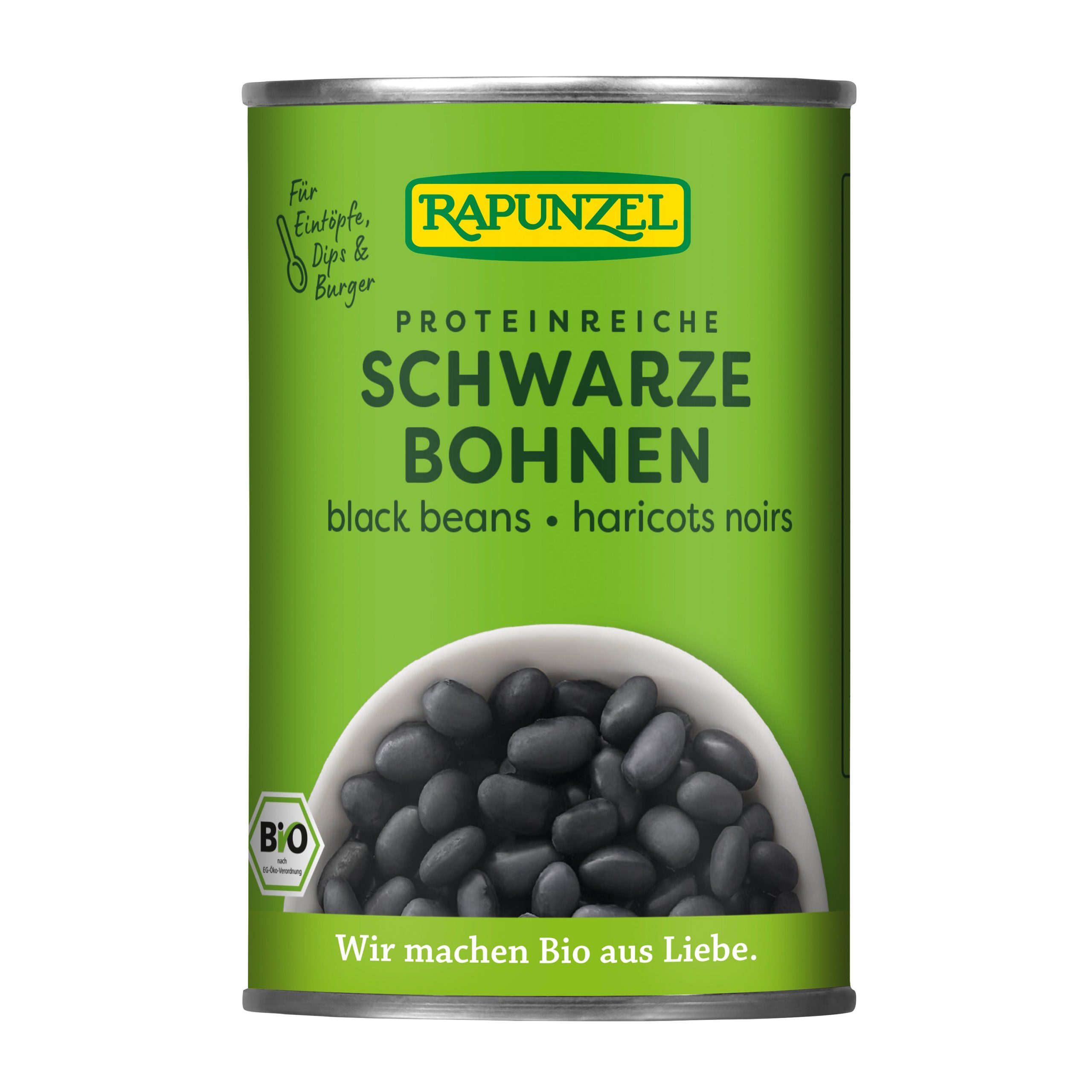 Fazole černé sterilované  400 g BIO   RAPUNZEL Fazole černé sterilované  400 g BIO   RAPUNZEL