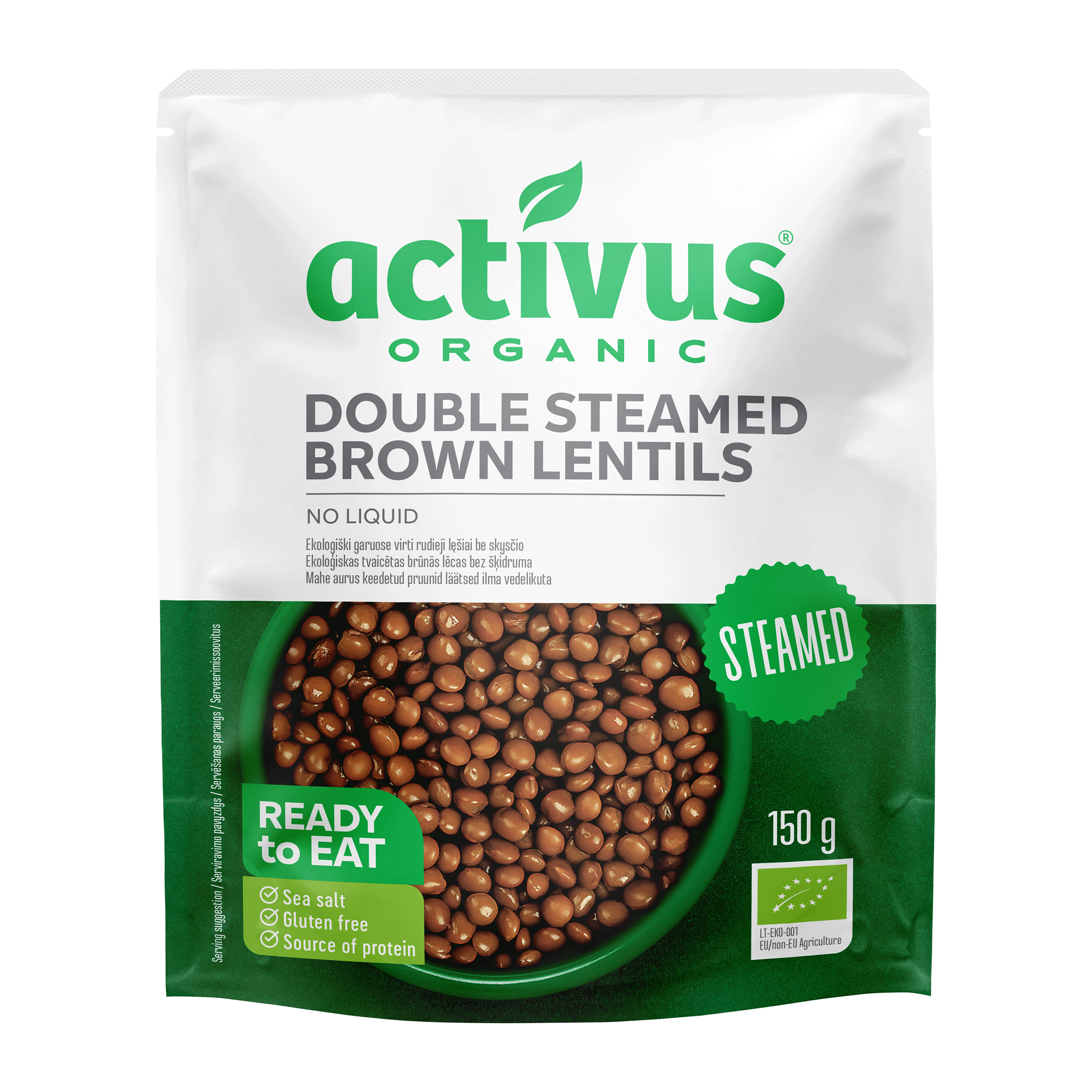 Čočka hnědá na páře bez nálevu 150 g BIO ACTIVUS Čočka hnědá na páře bez nálevu 150 g BIO ACTIVUS