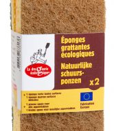 La Droguerie Ecologique by Ecodis Sada houbiček na nádobí - zelená a hnědá (2 ks) - poradí si i s tvrdohlavou špínou