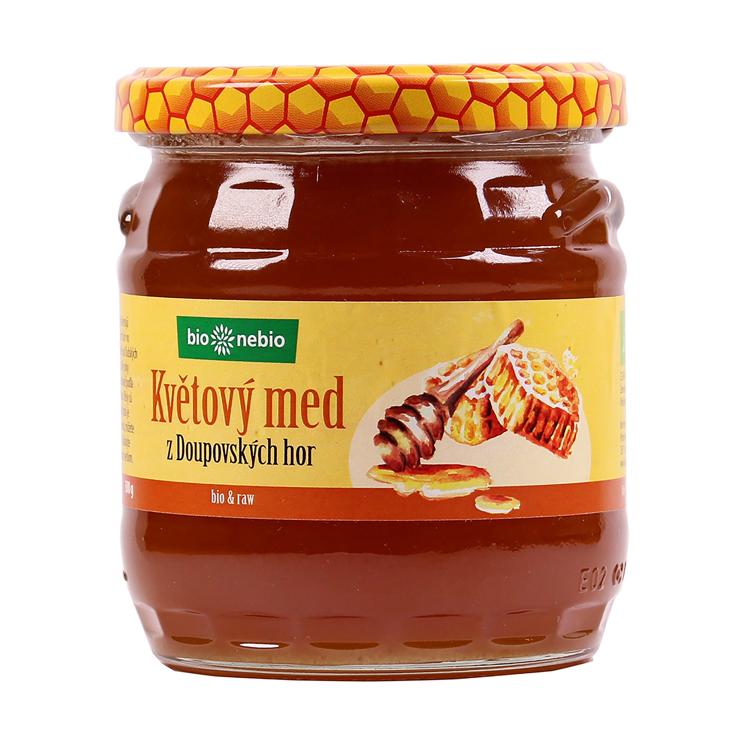 Med květový z Doupovských hor 500 g BIO BIO NEBIO Med květový z Doupovských hor 500 g BIO BIO NEBIO