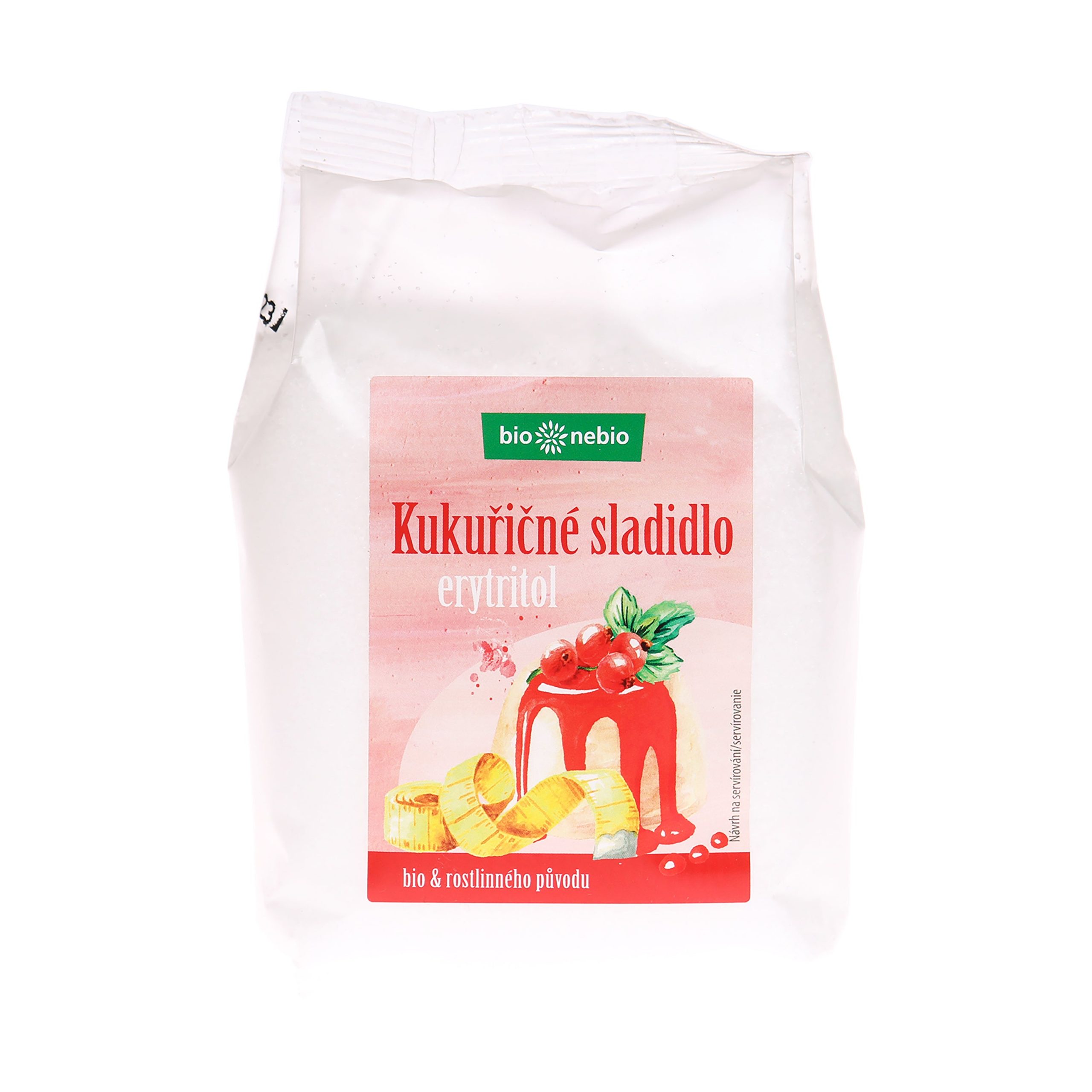 Sladidlo kukuřičné erytritol 500 g BIO   BIO NEBIO Sladidlo kukuřičné erytritol 500 g BIO   BIO NEBIO