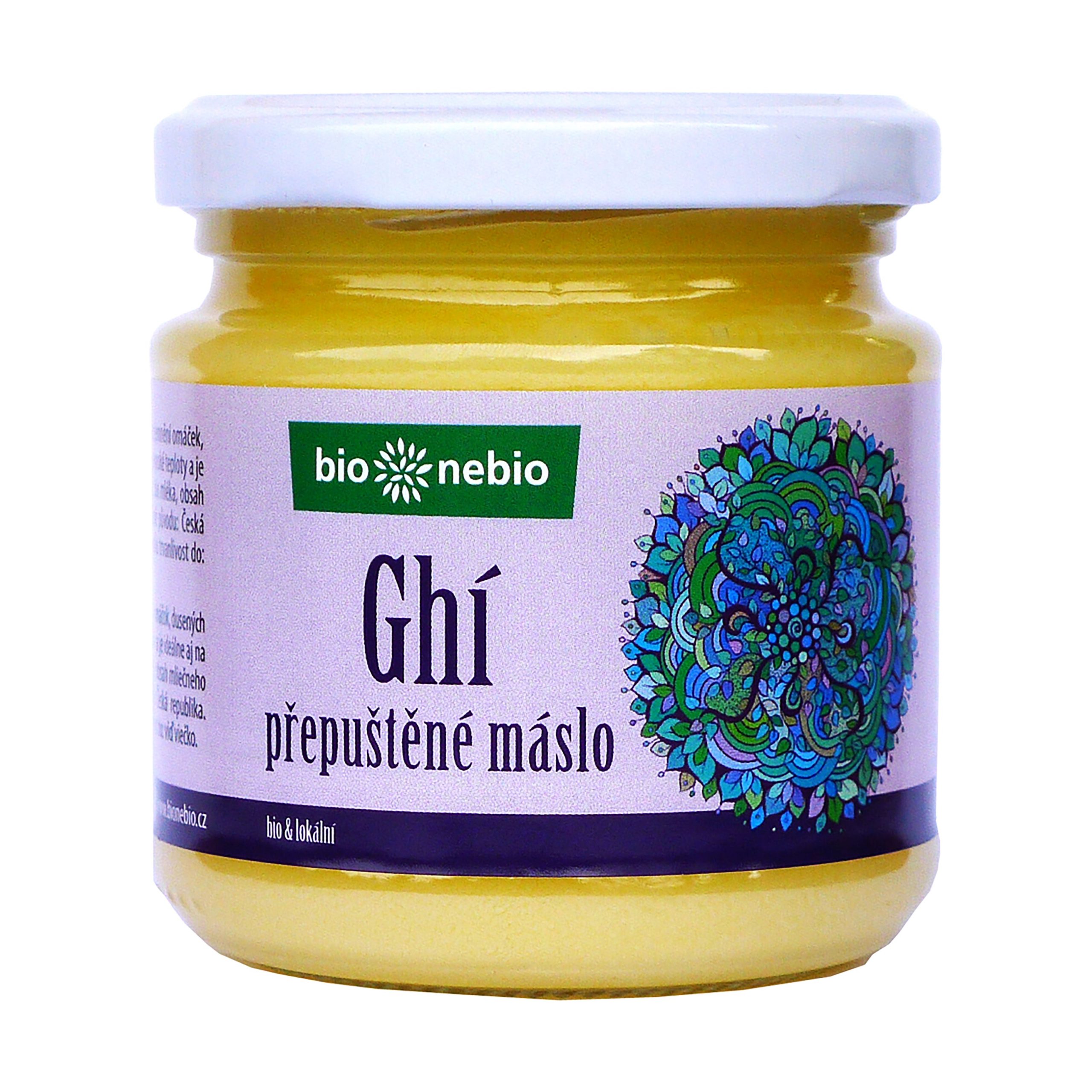 Máslo přepuštěné ghí ČESKÉ 210 ml BIO   BIO NEBIO Máslo přepuštěné ghí ČESKÉ 210 ml BIO   BIO NEBIO