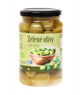 Olivy zelené s peckou v nálevu 370 g BIO   BIO NEBIO
