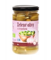 Olivy zelené plněné česnekem 320 g BIO BIO NEBIO