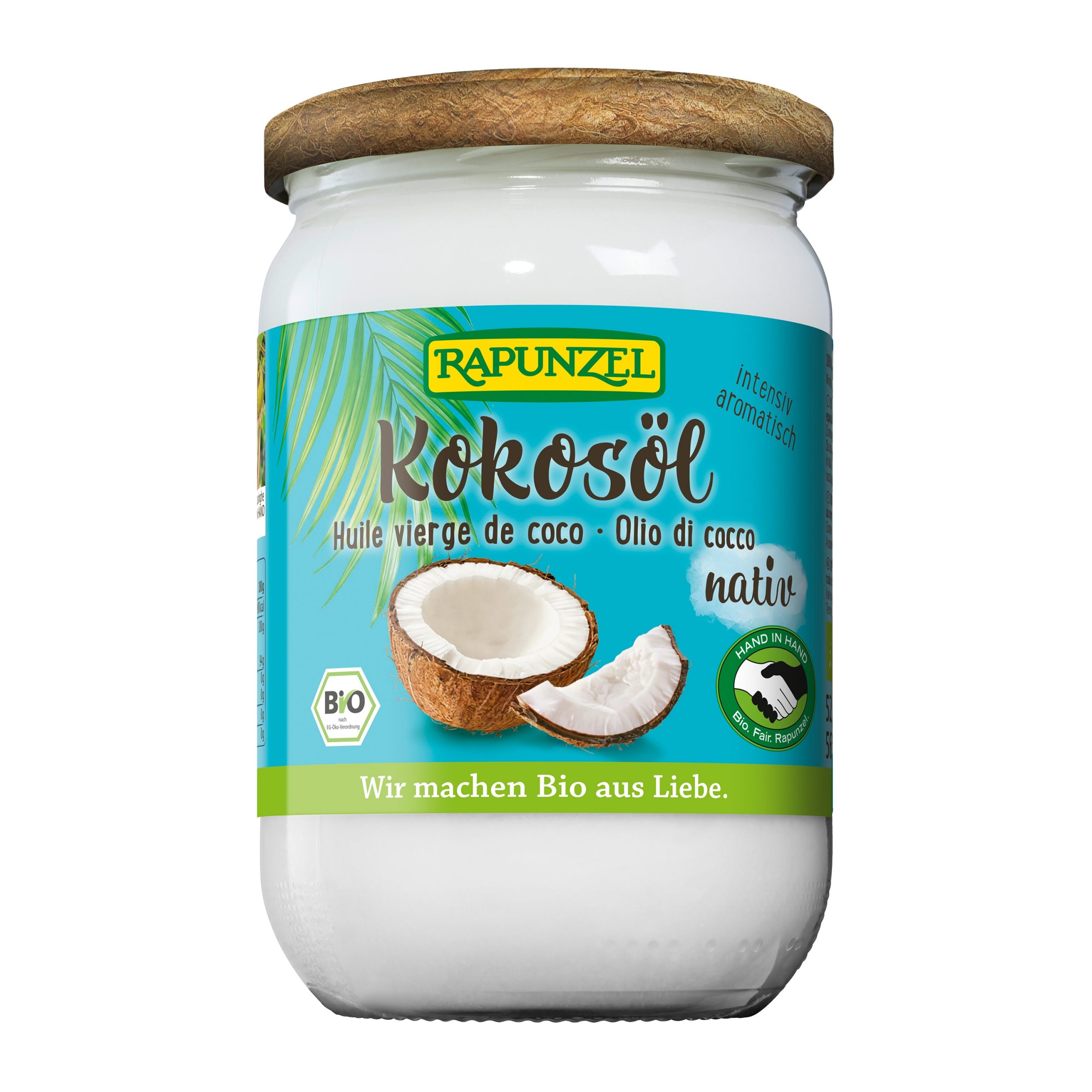 Olej kokosový lisovaný za studena 525 g BIO   RAPUNZEL Olej kokosový lisovaný za studena 525 g BIO   RAPUNZEL