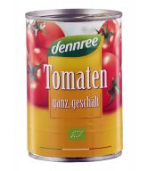 Rajčata celá loupaná 400 g BIO   DENNREE