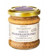 Hořčice starofrancouzská s medem a balsamikem 195 g BIO   LABORA