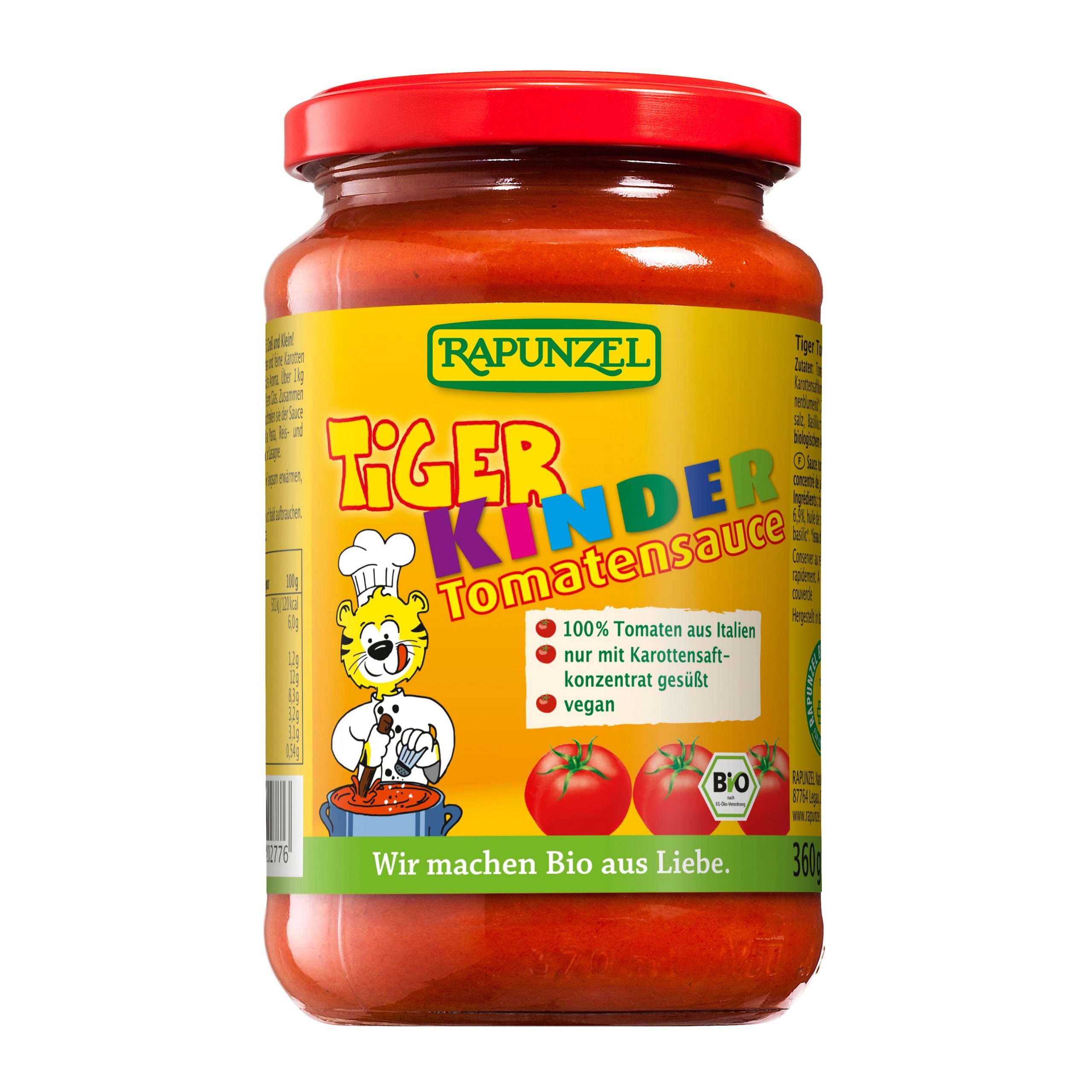 Omáčka dětská na těstoviny  360 g BIO   RAPUNZEL Omáčka dětská na těstoviny  360 g BIO   RAPUNZEL