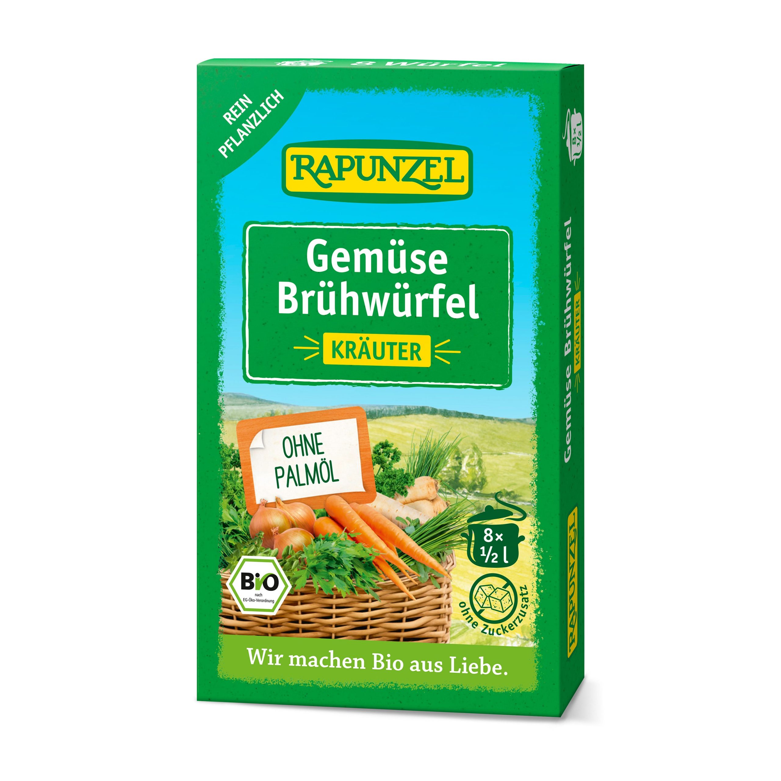 Vývar zeleninový bylinkový v kostce 8 ks BIO   RAPUNZEL Vývar zeleninový bylinkový v kostce 8 ks BIO   RAPUNZEL