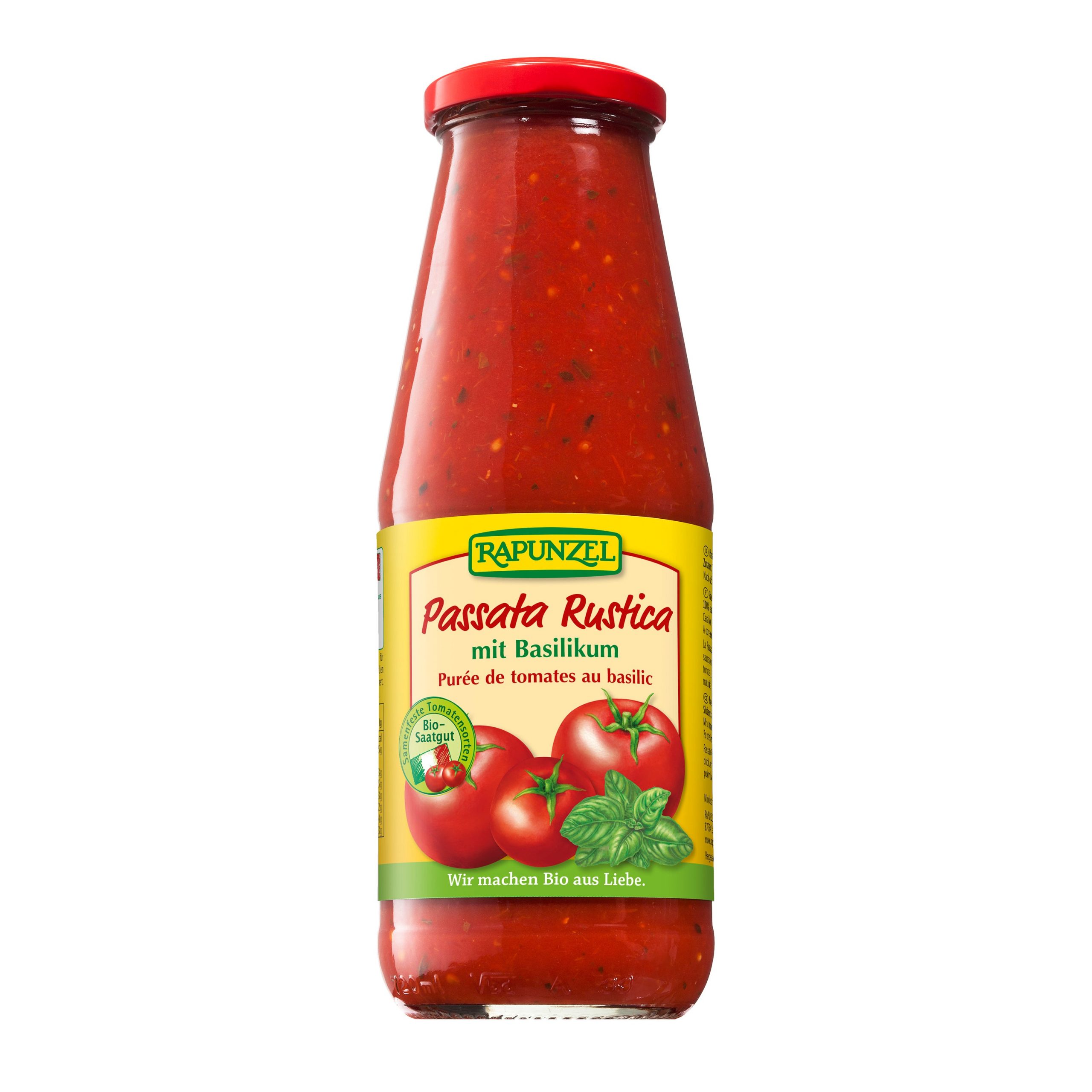 Passata s bazalkou Rustica 680 g BIO   RAPUNZEL Passata s bazalkou Rustica 680 g BIO   RAPUNZEL