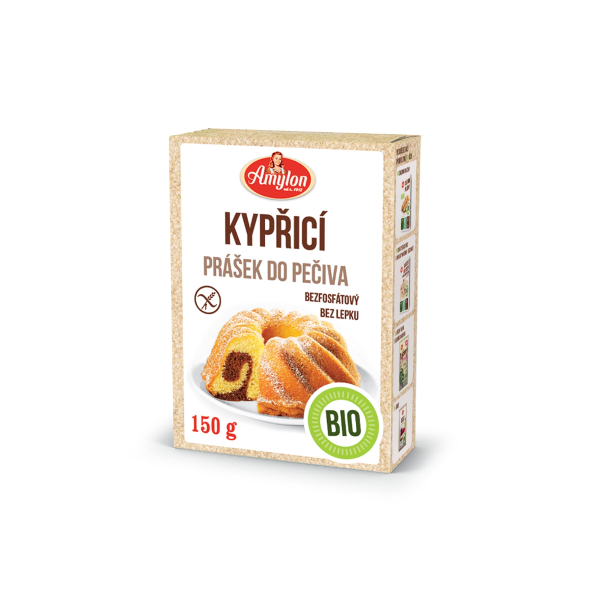 Prášek kypřicí do pečiva bez fosfátů bezlepkový 150 g BIO AMYLON Prášek kypřicí do pečiva bez fosfátů bezlepkový 150 g BIO AMYLON