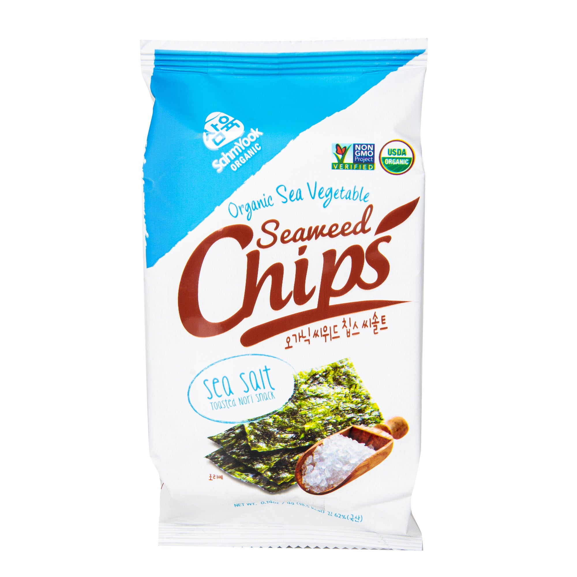 Sahm Yook Mořské řasy Snack pražené Nori s příchutí mořské soli (4 g) Sahm Yook Mořské řasy Snack pražené Nori s příchutí mořské soli (4 g)