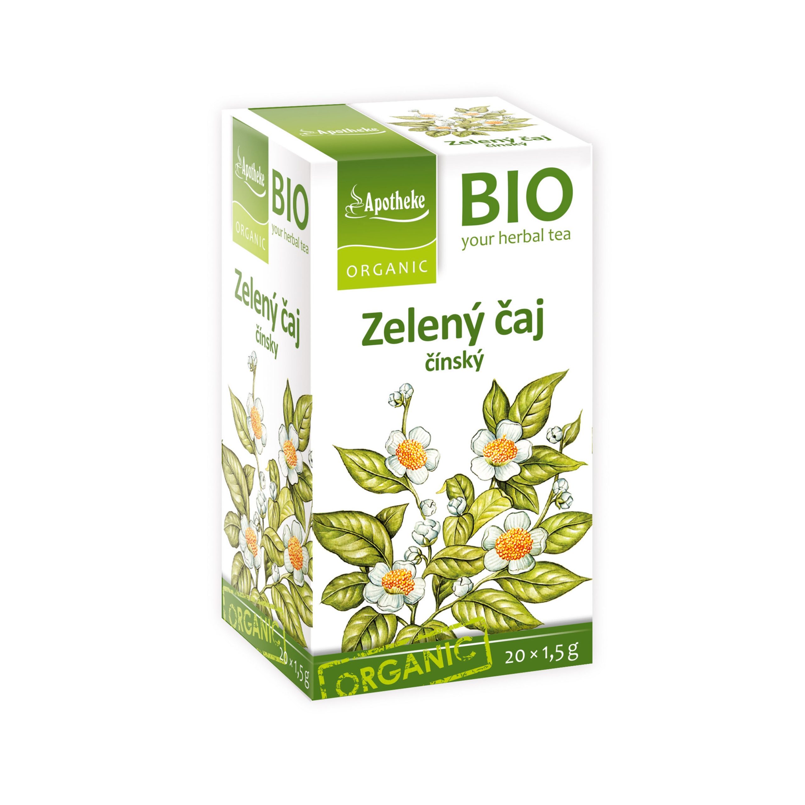 Apotheke Zelený čaj BIO – nálevové sáčky (20 x 1 Apotheke Zelený čaj BIO - nálevové sáčky (20 x 1