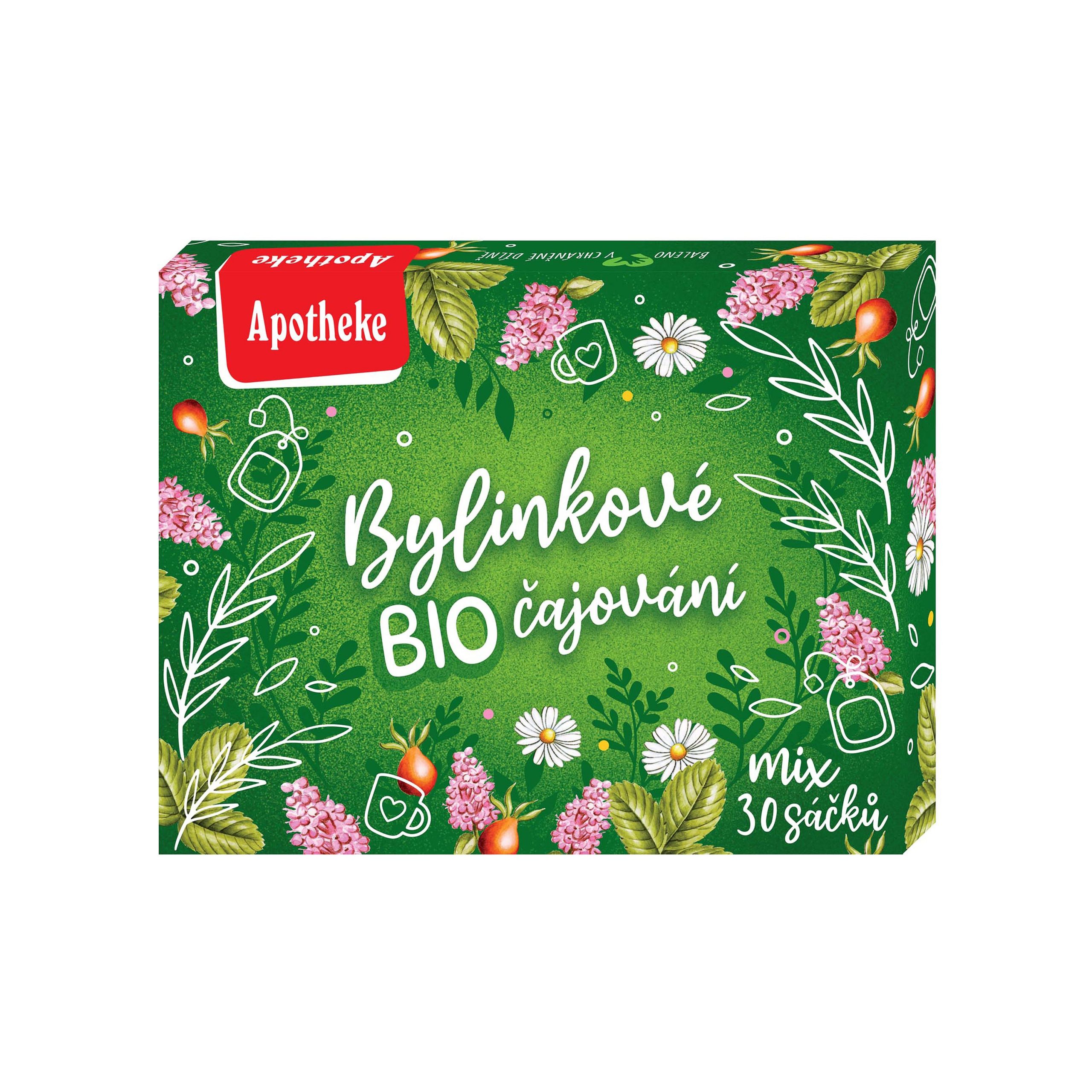Apotheke Kolekce bylinkové čajování BIO – 30 nálevových sáčků (48 g) Apotheke Kolekce bylinkové čajování BIO - 30 nálevových sáčků (48 g)