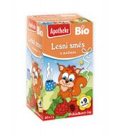 Apotheke Ovocný čaj dětský Lesní směs s malinou BIO - nálevový sáčky (20 x 2 g)