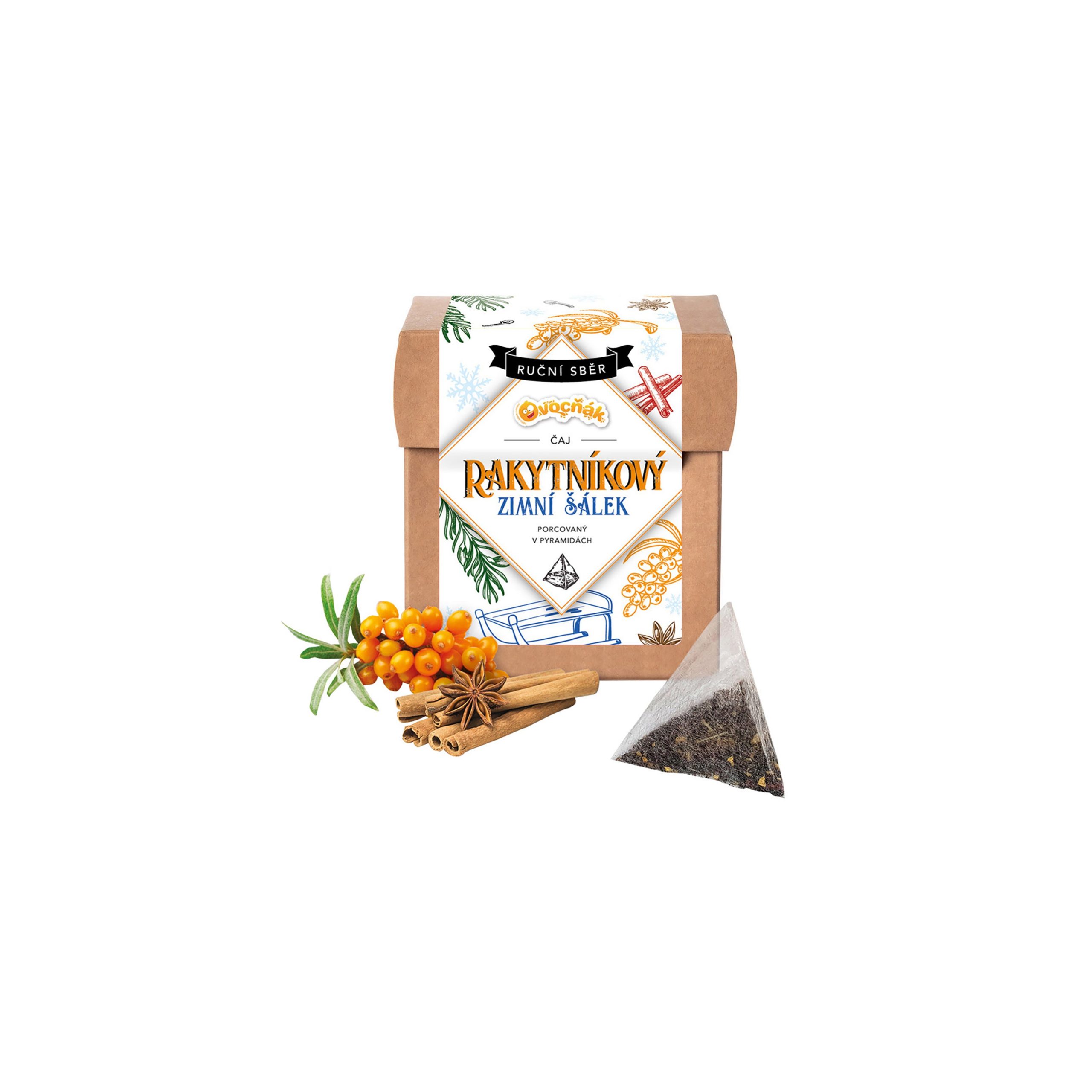 Čaj ovocný rakytníkový zimní šálek 12 x 4 g   OVOCŇÁK Čaj ovocný rakytníkový zimní šálek 12 x 4 g   OVOCŇÁK