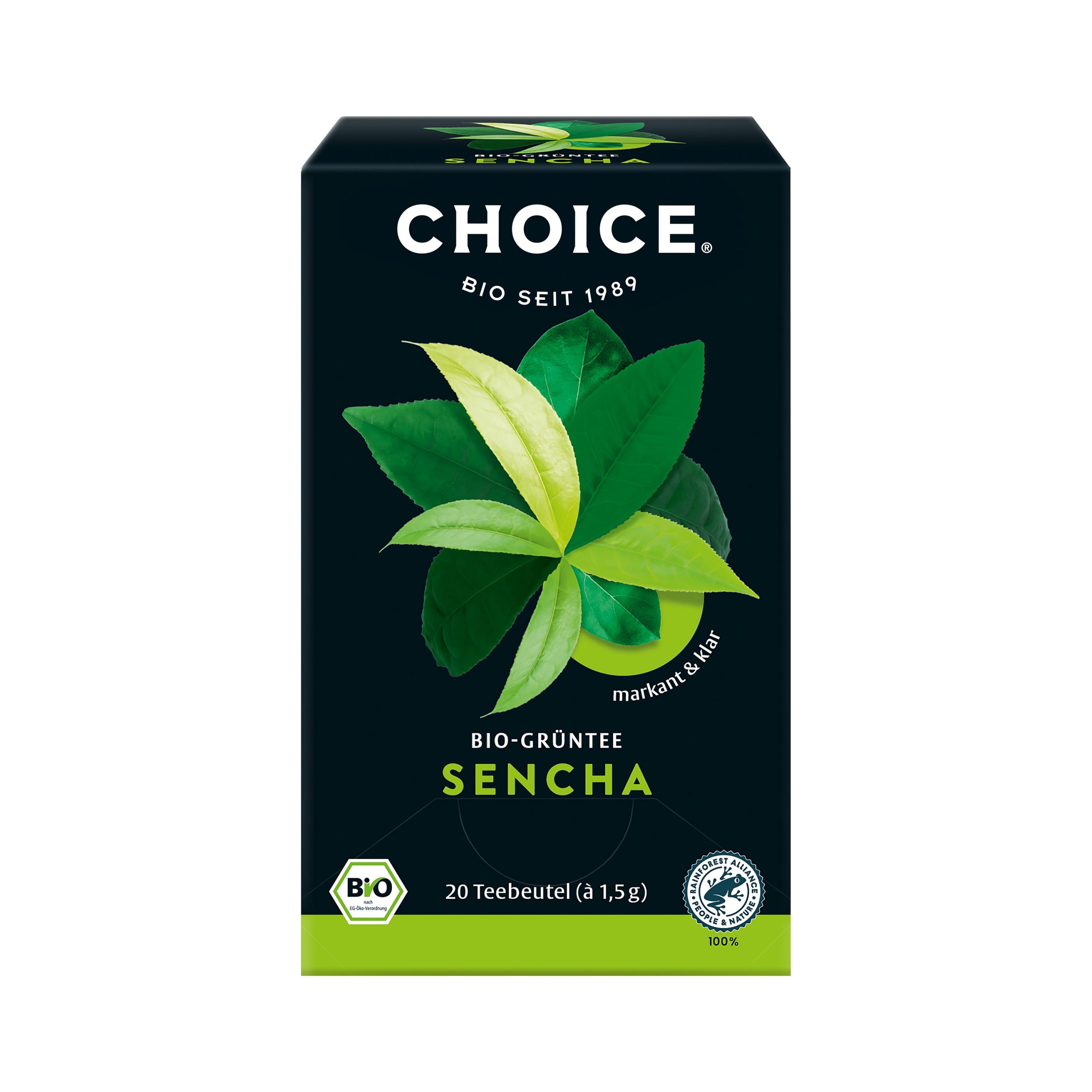 Čaj zelený Sencha 20 sáčků 30 g BIO CHOICE Čaj zelený Sencha 20 sáčků 30 g BIO CHOICE