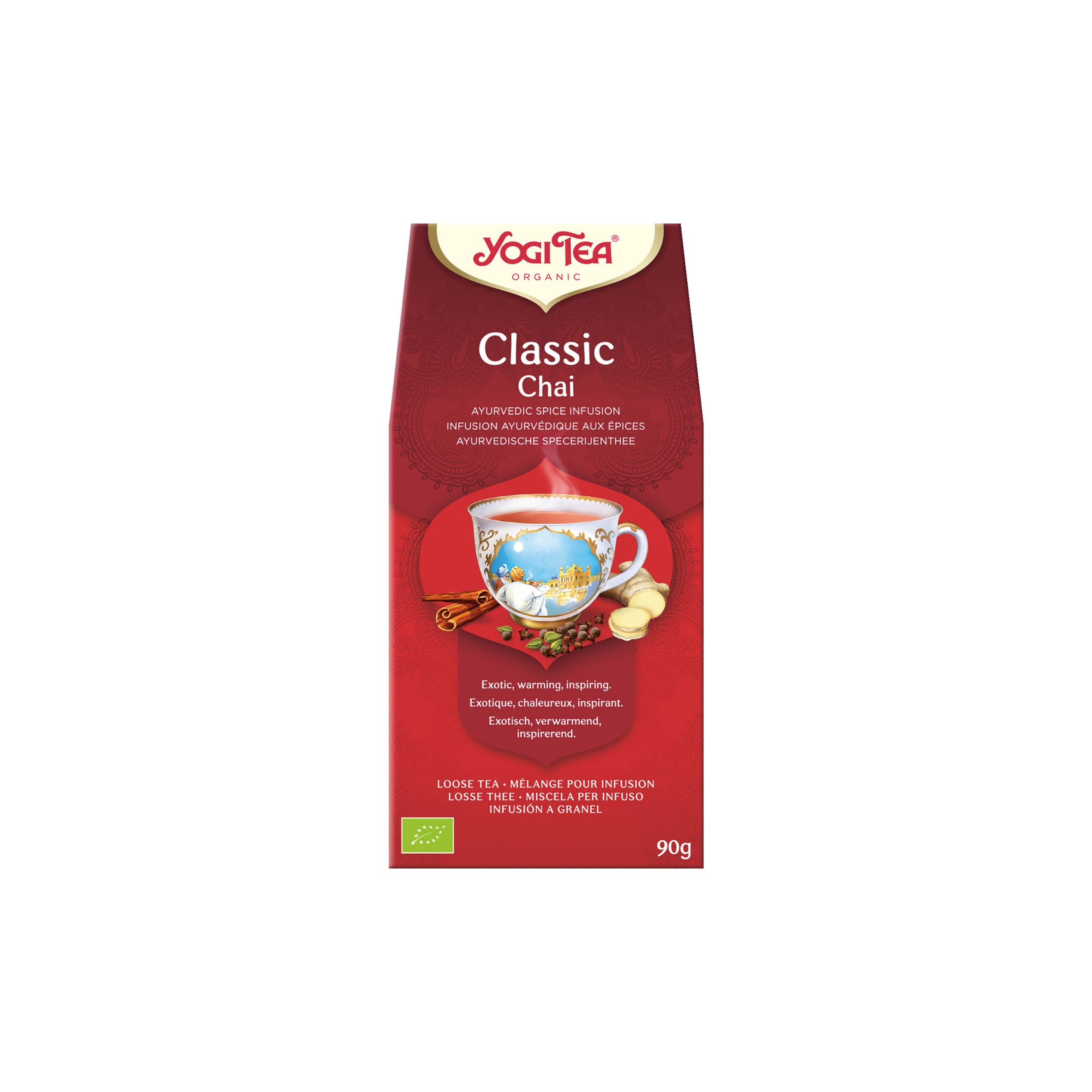 Čaj Classic Chai sypaný 90 g BIO YOGI TEA – klasická receptura Čaj Classic Chai sypaný 90 g BIO YOGI TEA - klasická receptura