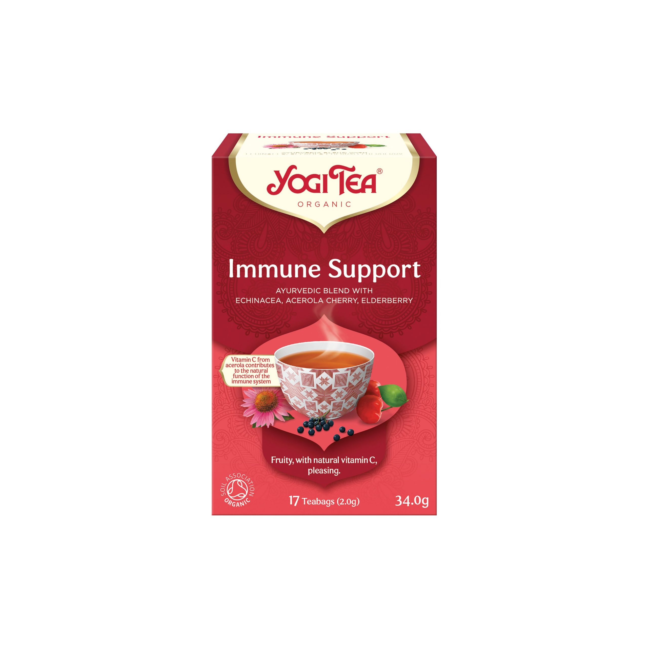 Čaj Podpora imunity 17 sáčků 34 g BIO   YOGI TEA – na posílení obranyschopnosti Čaj Podpora imunity 17 sáčků 34 g BIO   YOGI TEA - na posílení obranyschopnosti