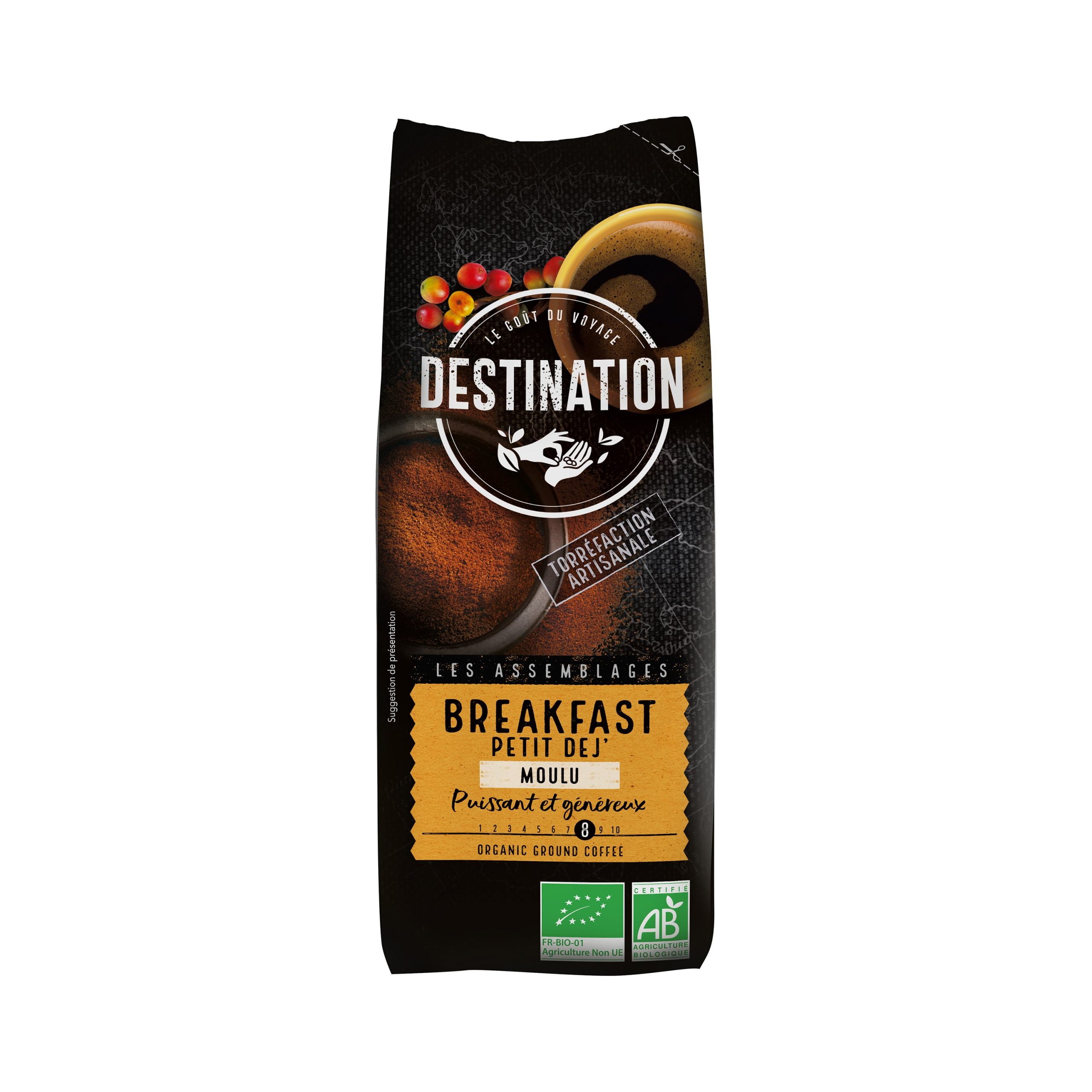 Káva mletá Breakfast 250 g BIO   DESTINATION Káva mletá Breakfast 250 g BIO   DESTINATION