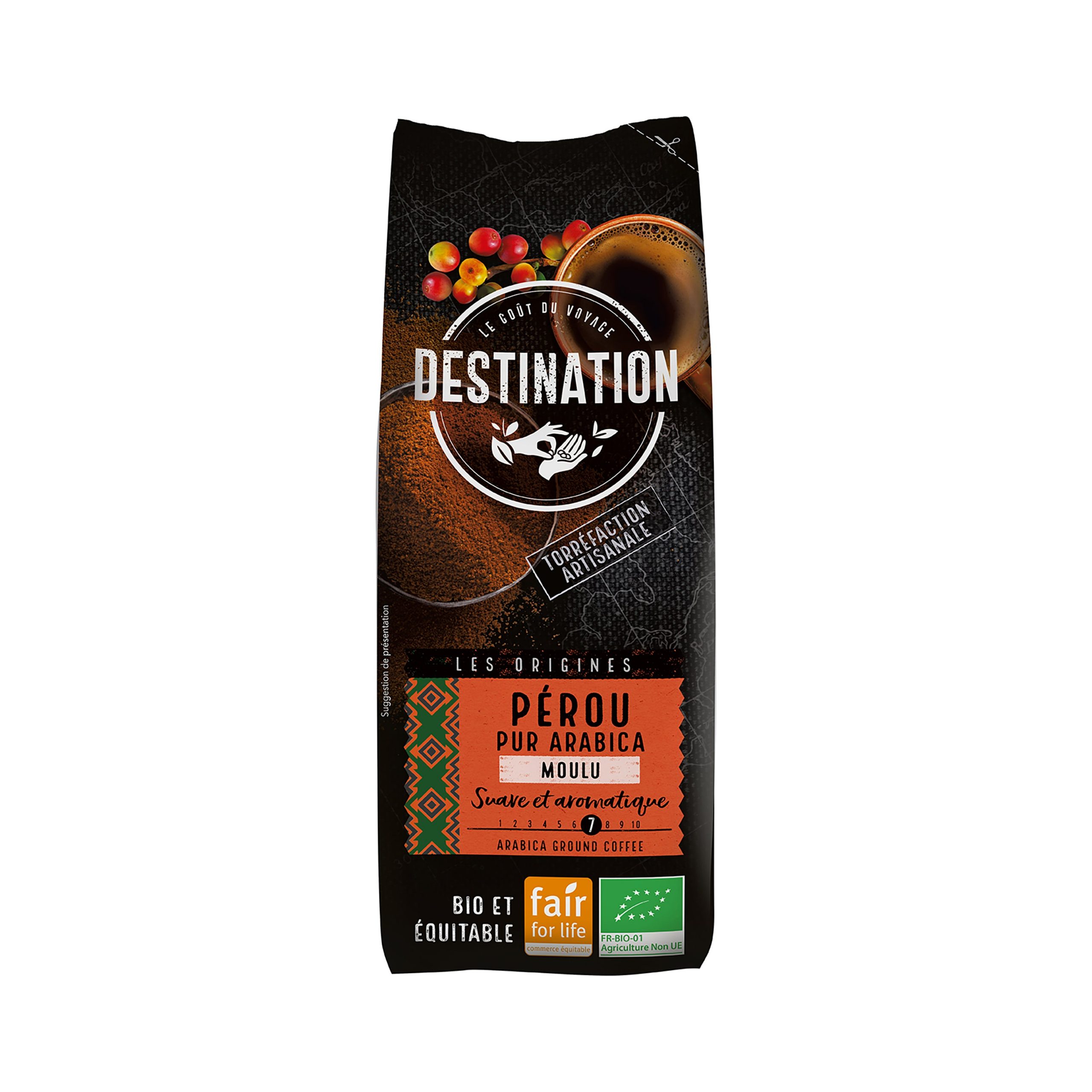 Káva mletá Peru 250 g BIO   DESTINATION Káva mletá Peru 250 g BIO   DESTINATION
