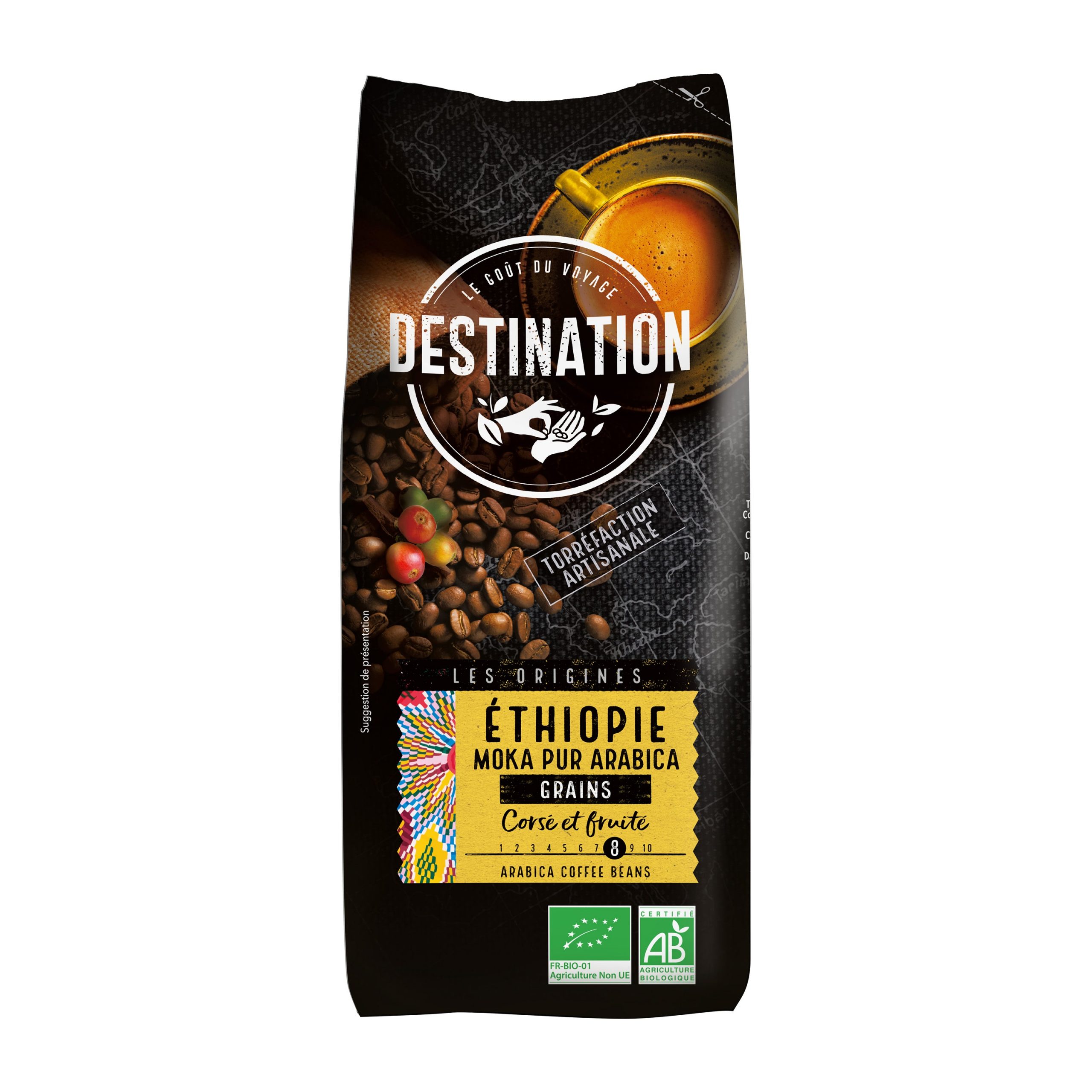 Káva zrnková Etiopie 1 kg BIO   DESTINATION Káva zrnková Etiopie 1 kg BIO   DESTINATION